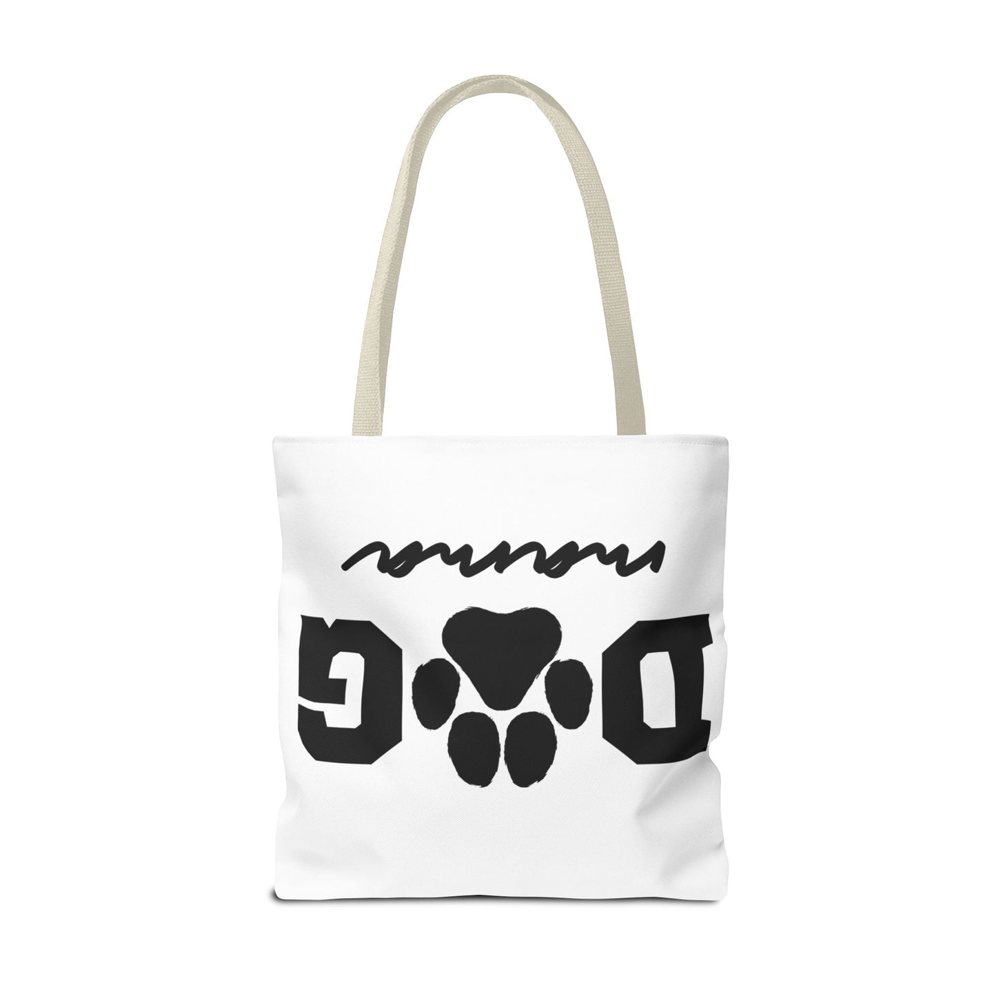 Dog Mama Tote Bag — Paw Print Canvas Tote for Pet Moms