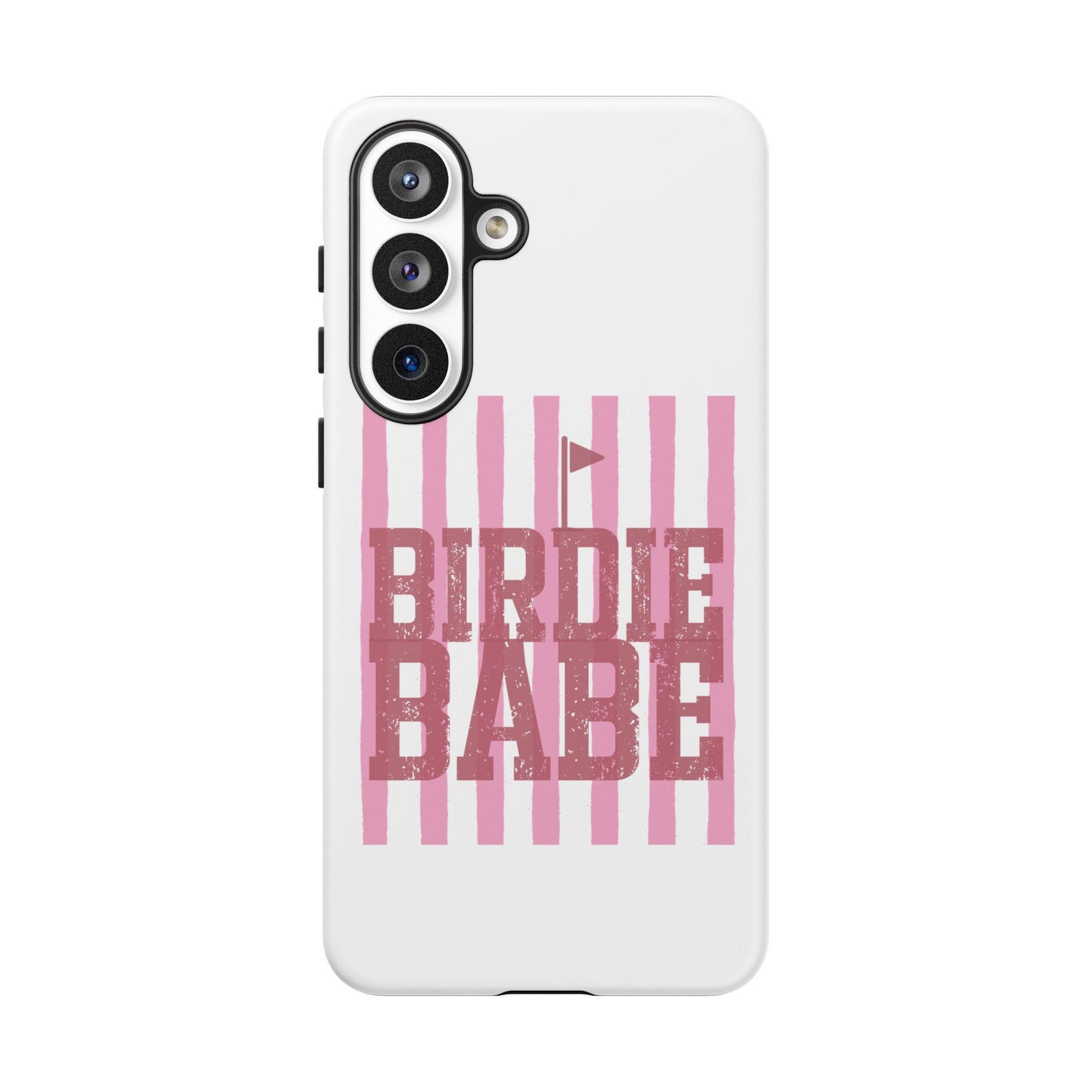 Birdie Babe Phone Case — Pink Striped Golf iPhone Case