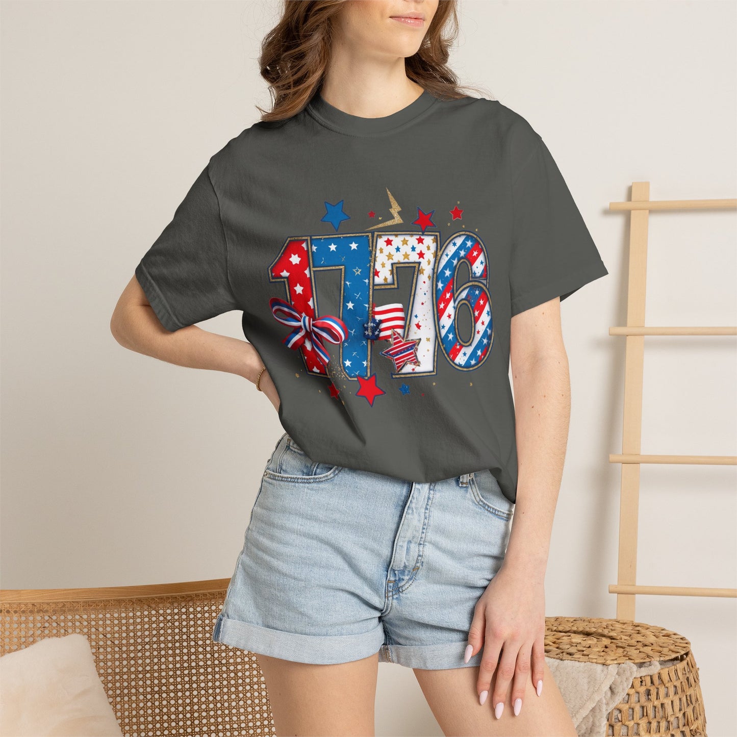 1776 Patriotic T-Shirt — American Flag Stars & Stripes Independence Day Tee