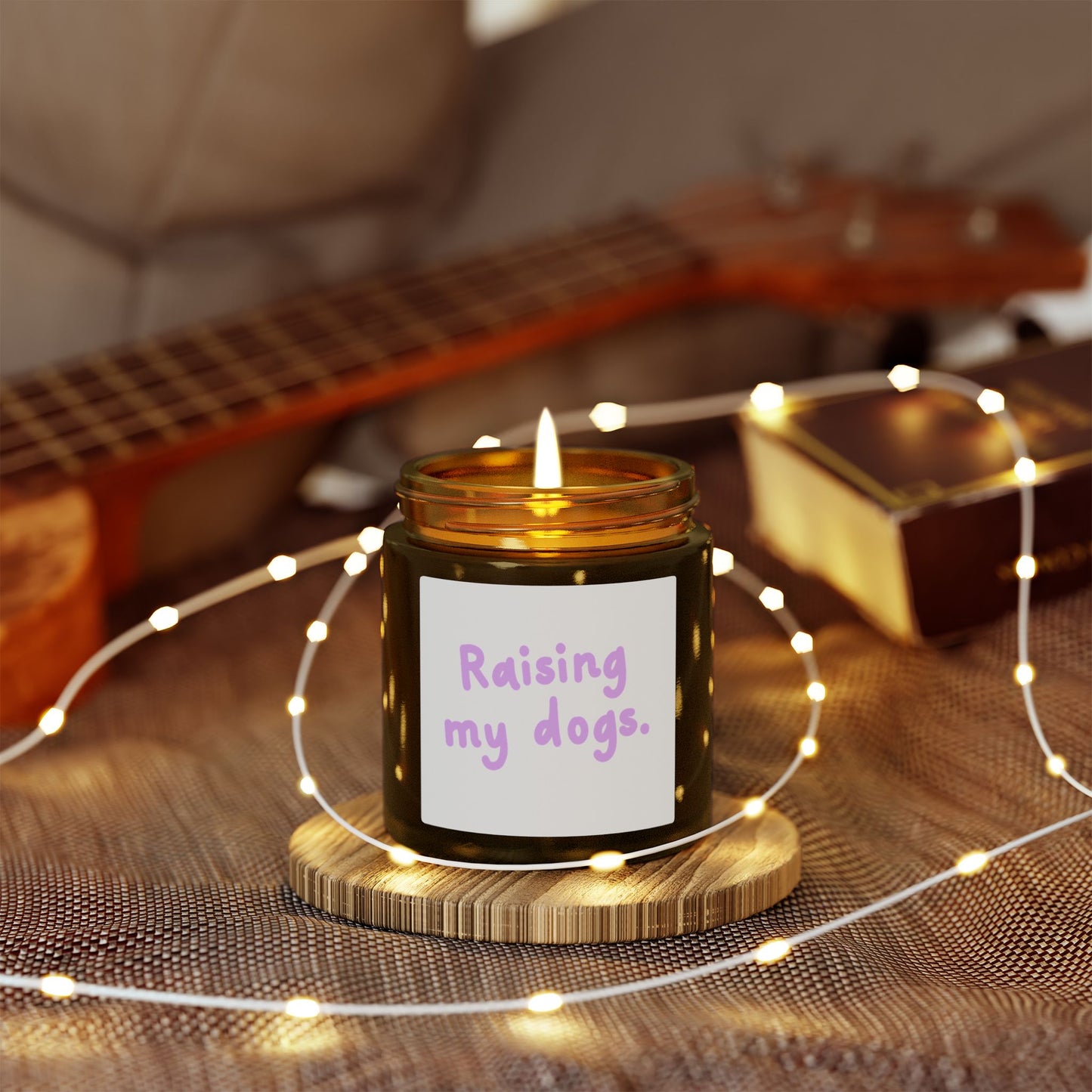 Raising My Dogs Scented Candle — Coconut Apricot Wax (4oz & 9oz)