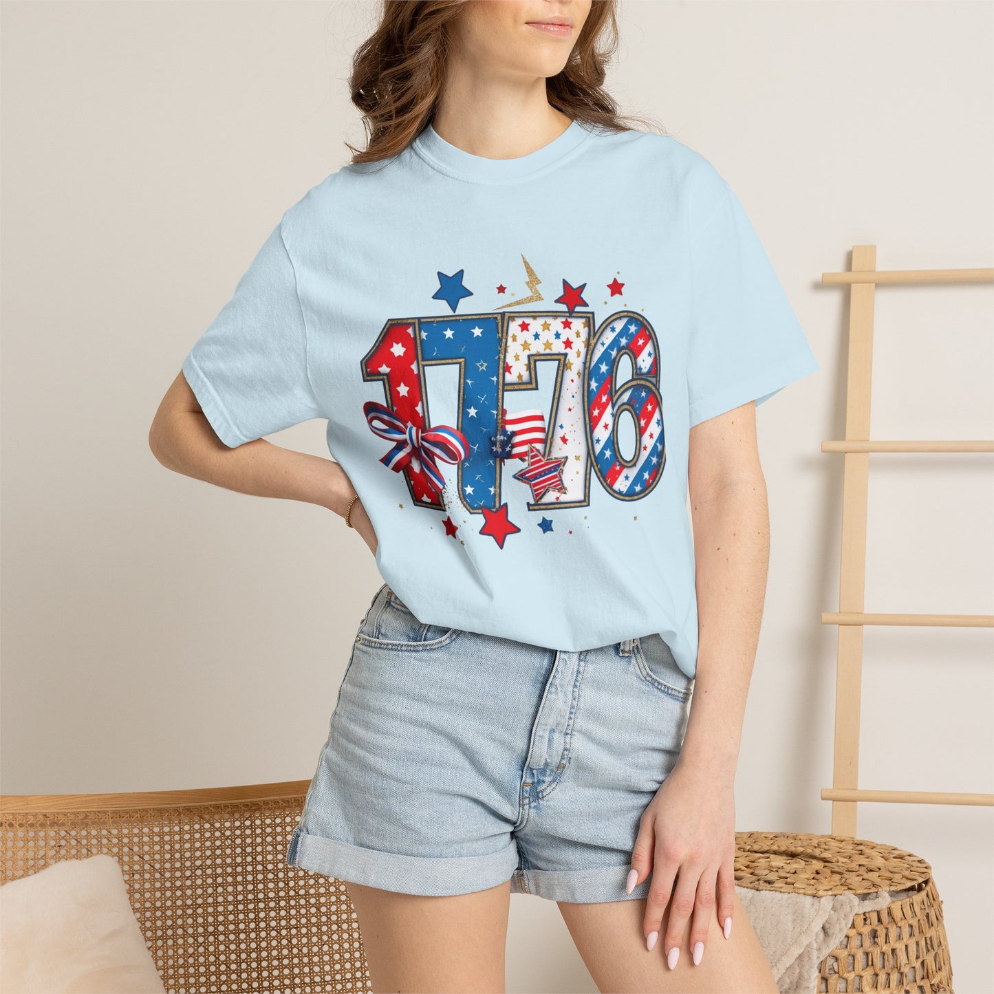 1776 Patriotic T-Shirt — American Flag Stars & Stripes Independence Day Tee