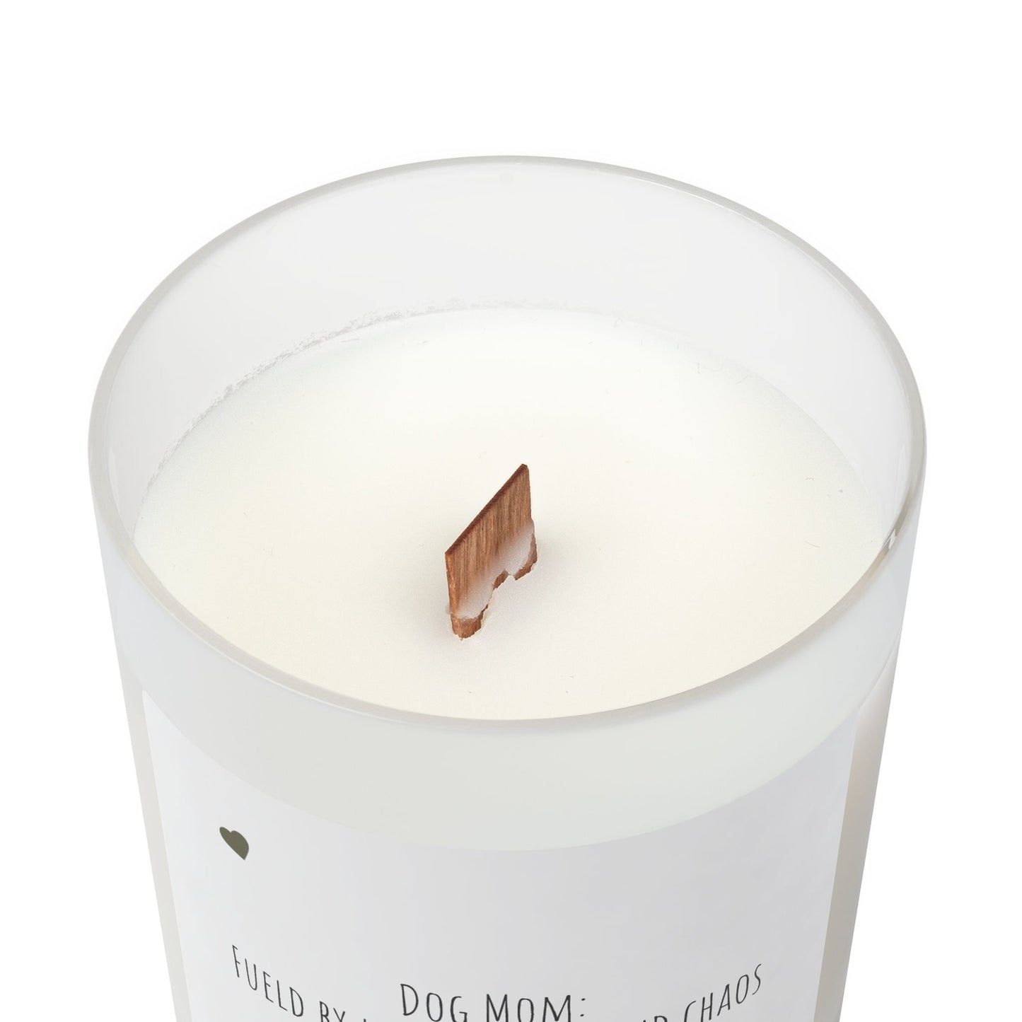 Dog Mom Candle - Frosted Glass 11oz "Fueled by Love, Coffee, and Chaos"