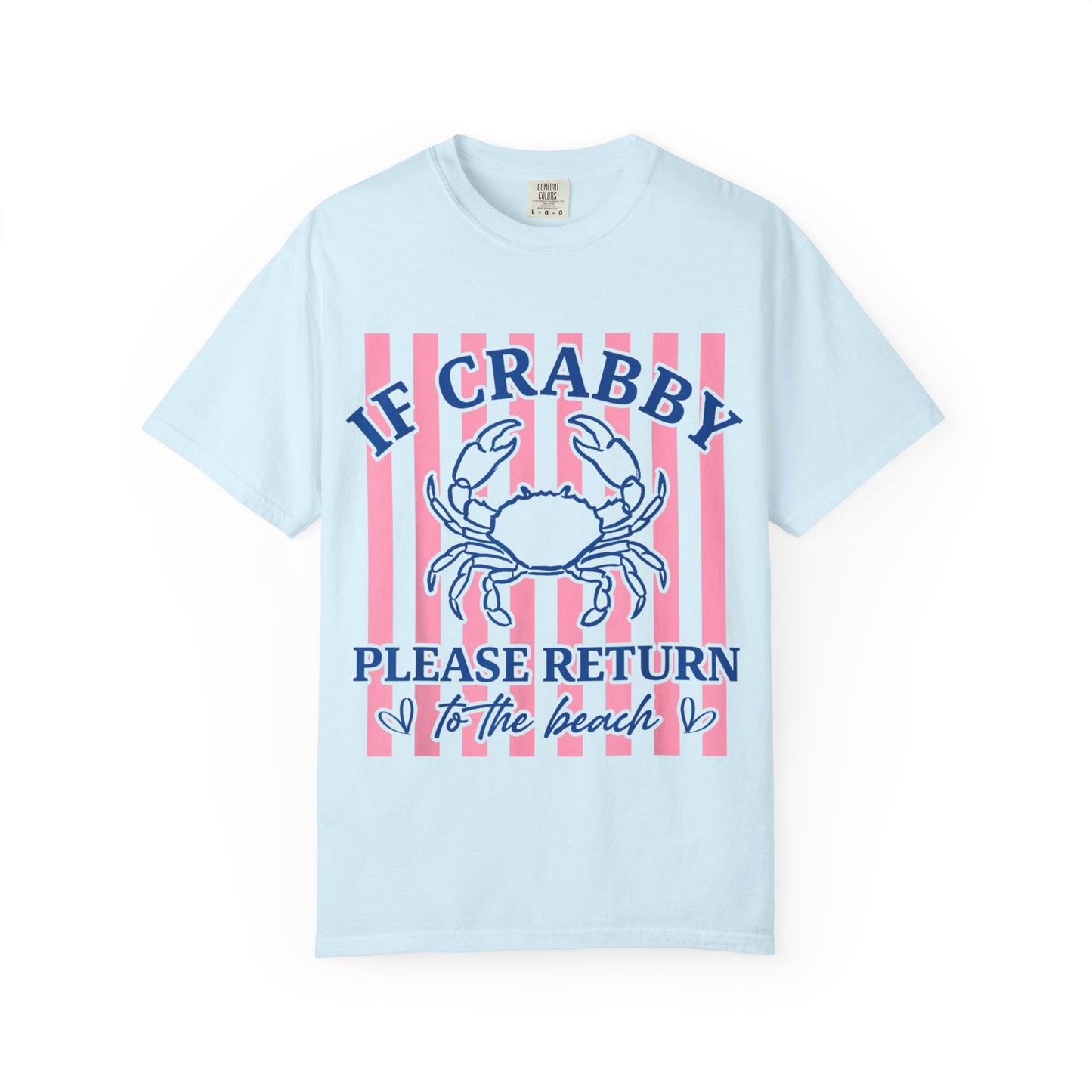 If Crabby Please Return to the Beach T-Shirt — Cute Crab Summer Tee