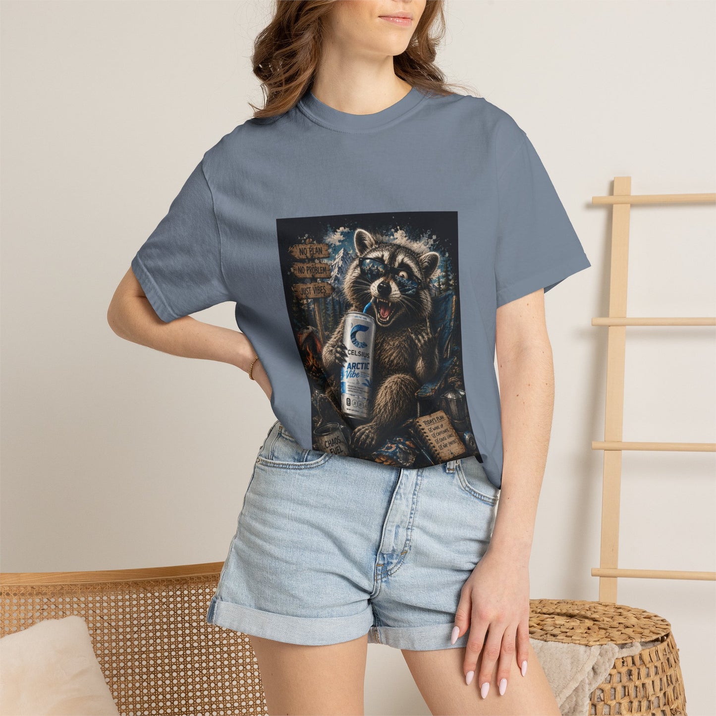 Raccoon Mischief Graphic T-Shirt — Arctic Vibe Celsius