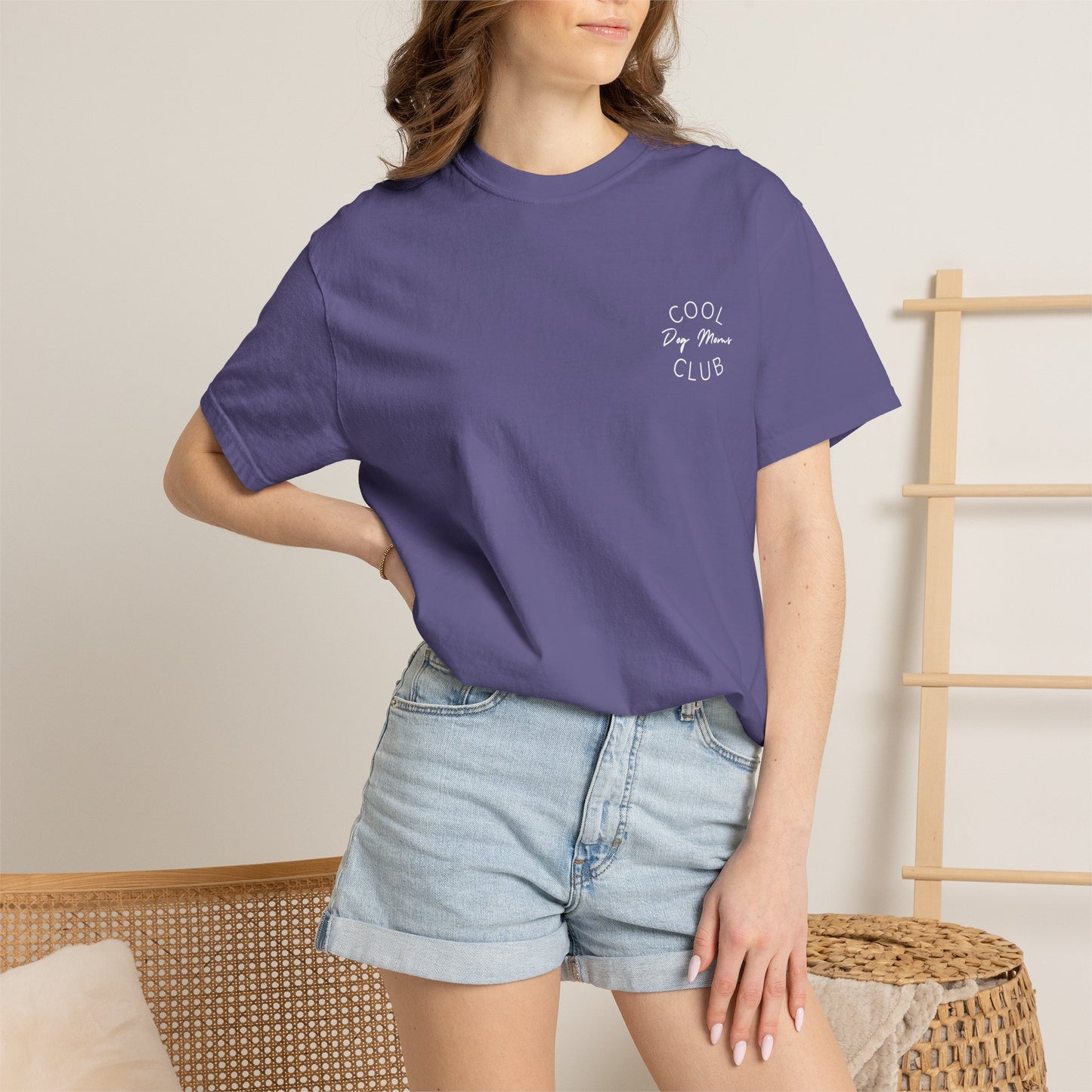 Cool Dog Moms Club T-Shirt — White Print