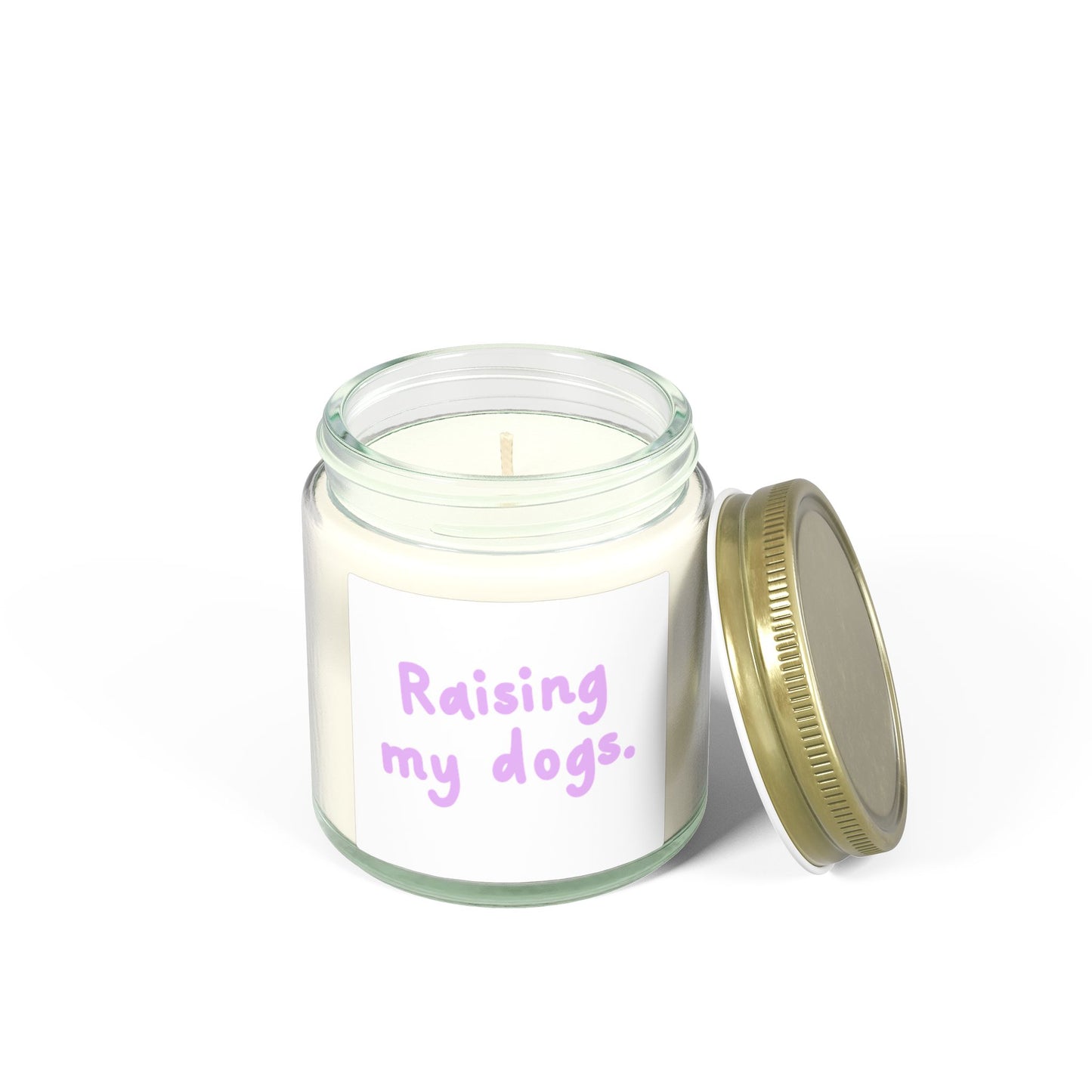 Raising My Dogs Scented Candle — Coconut Apricot Wax (4oz & 9oz)