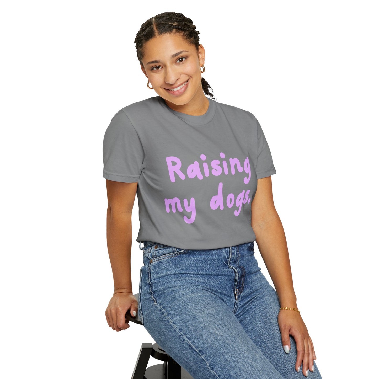 Raising My Dogs T-Shirt — Cute Pastel Dog Mom Tee