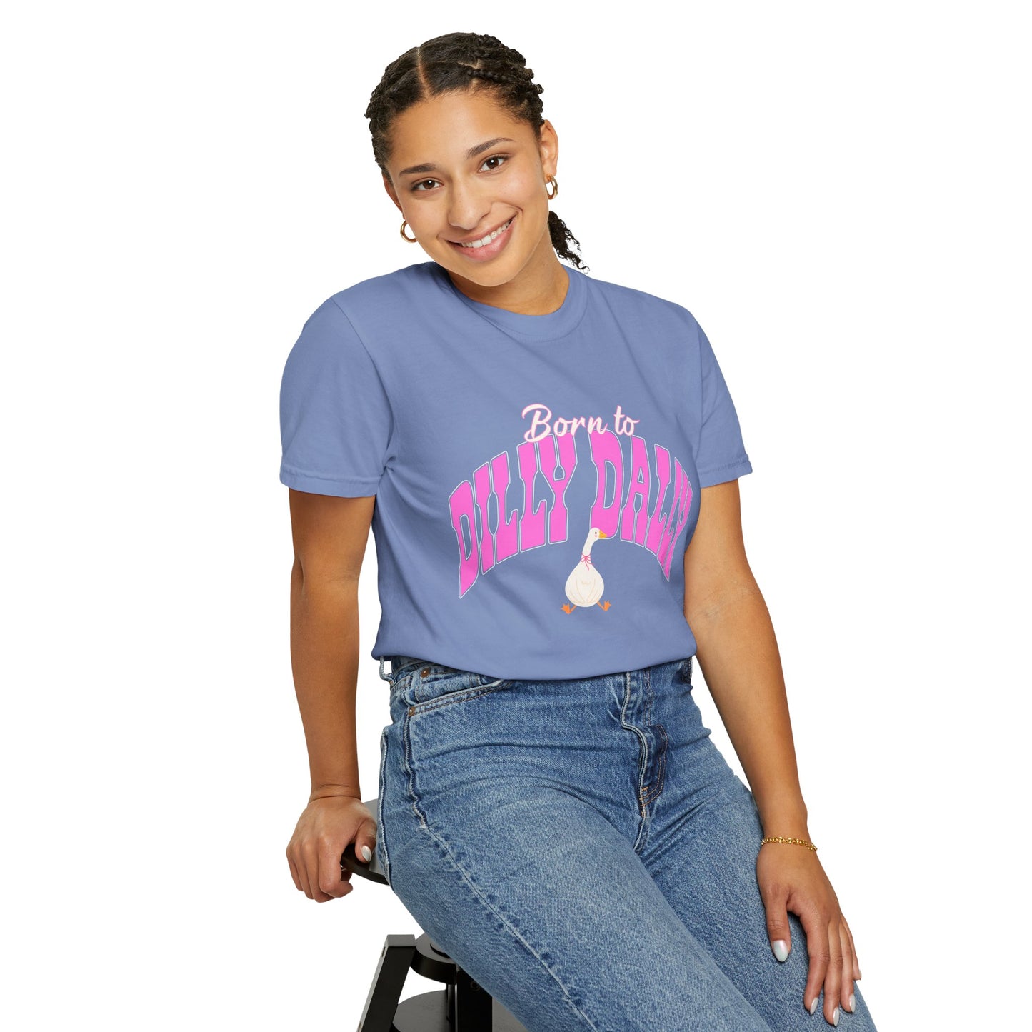 Dilly Dally Pink Arch Graphic Tee