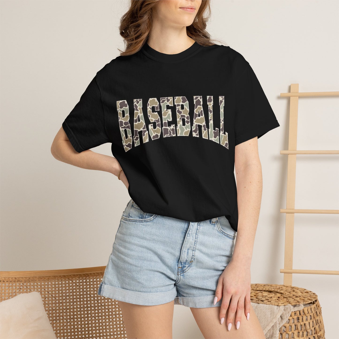 Baseball Camo Graphic T-Shirt