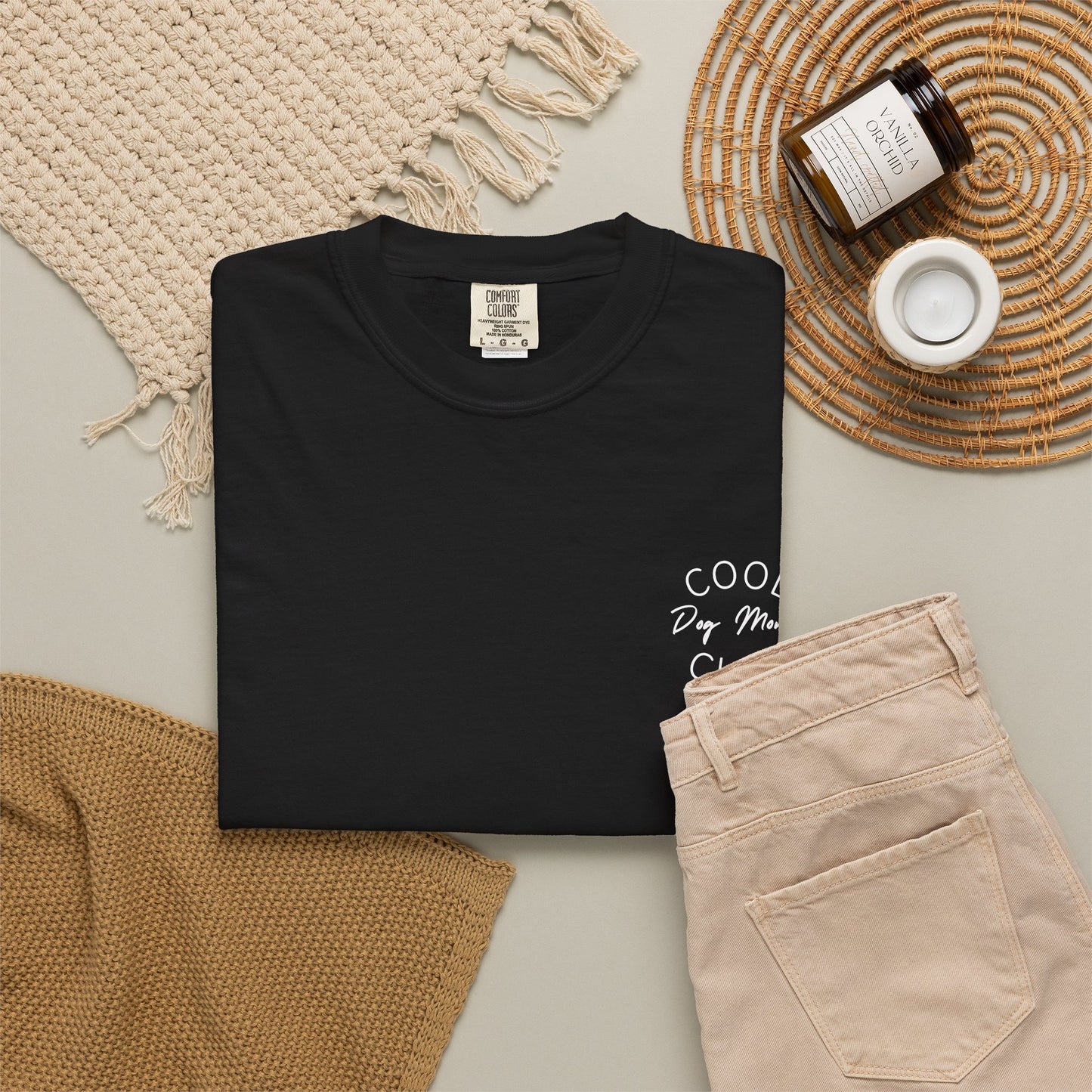 Cool Dog Moms Club T-Shirt — White Print