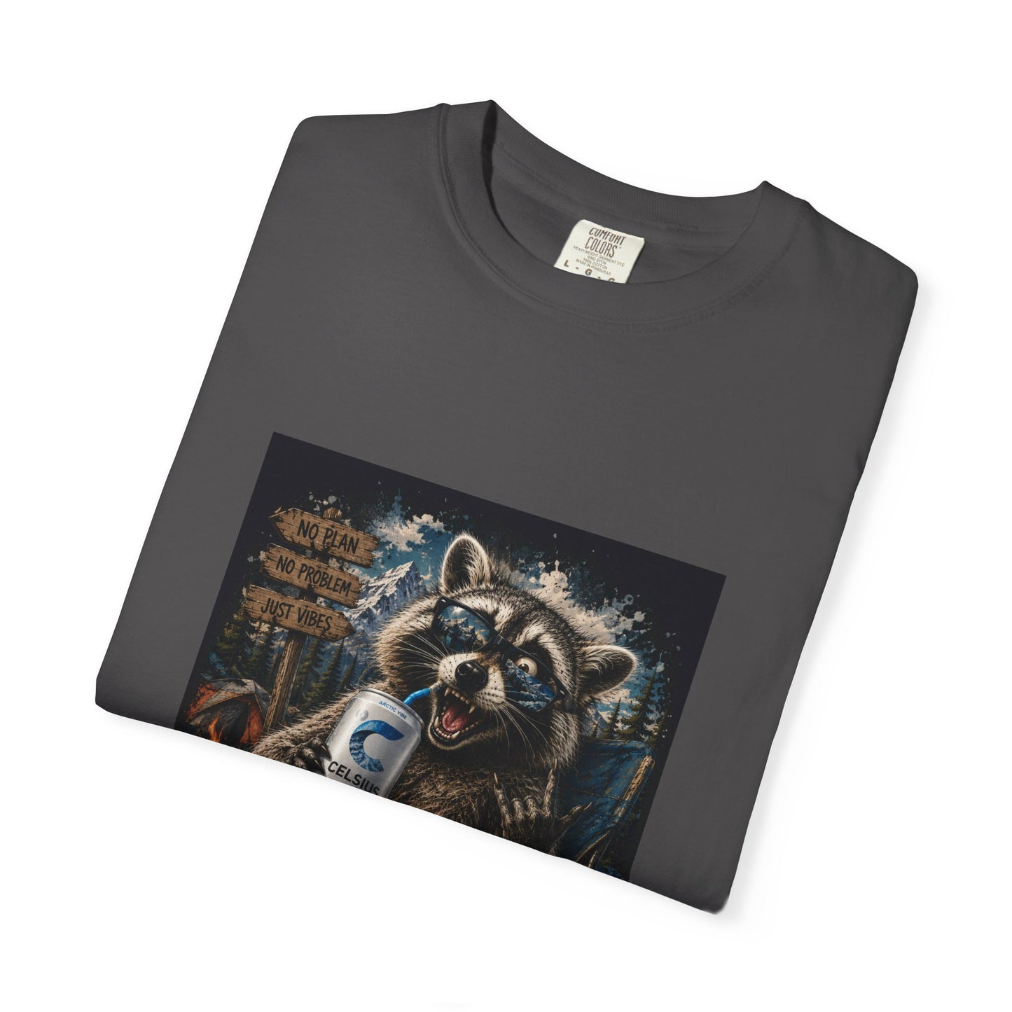 Raccoon Mischief Graphic T-Shirt — Arctic Vibe Celsius