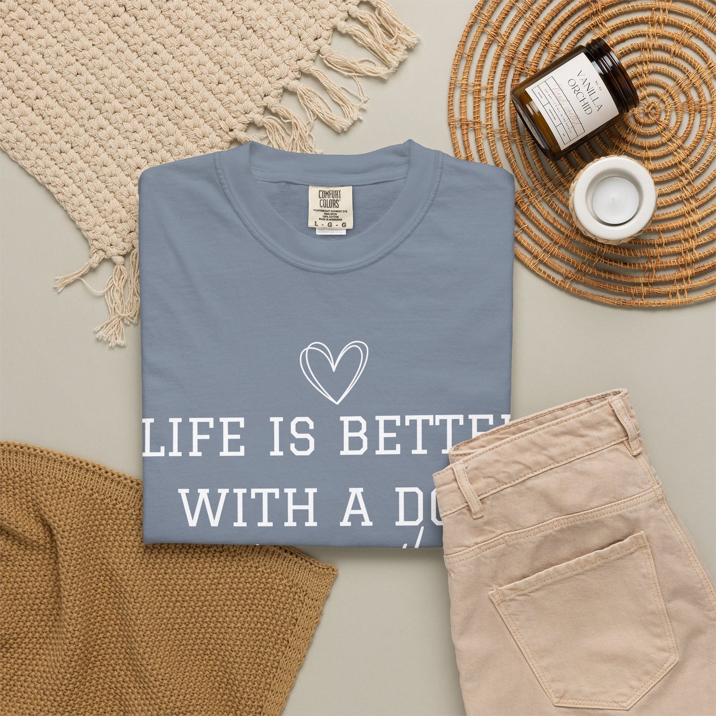 Dog Lover T-Shirt — "Life Is Better With A Dog or Two or Three" Graphic Tee