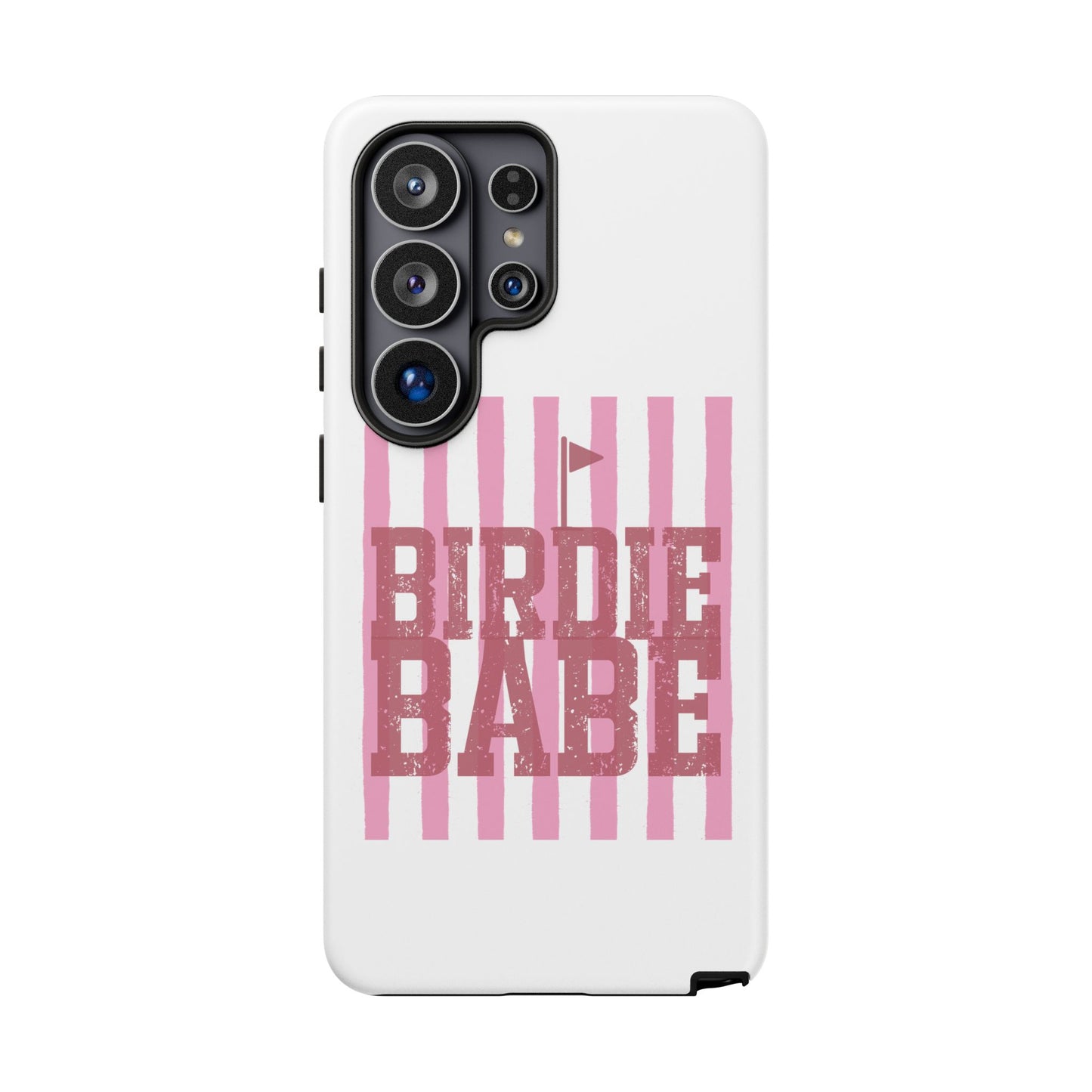 Birdie Babe Phone Case — Pink Striped Golf iPhone Case
