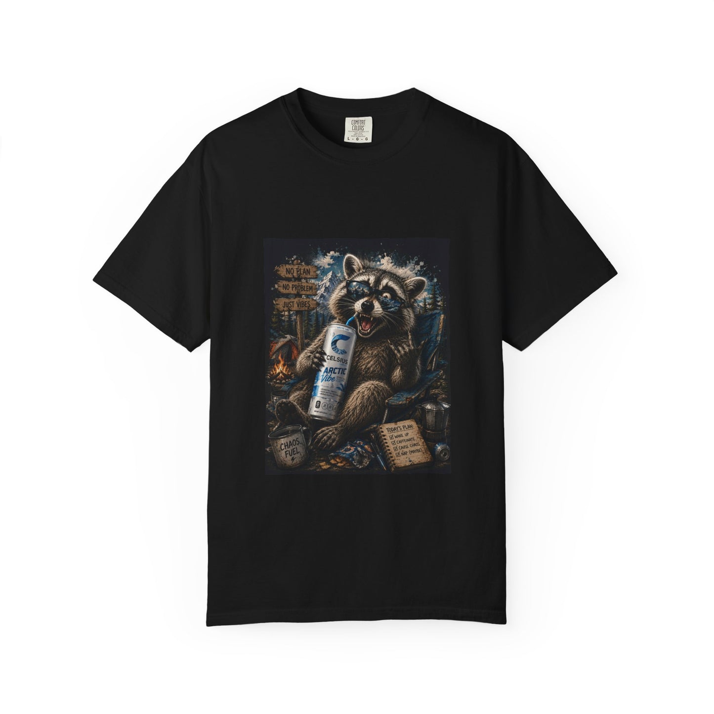 Raccoon Mischief Graphic T-Shirt — Arctic Vibe Celsius