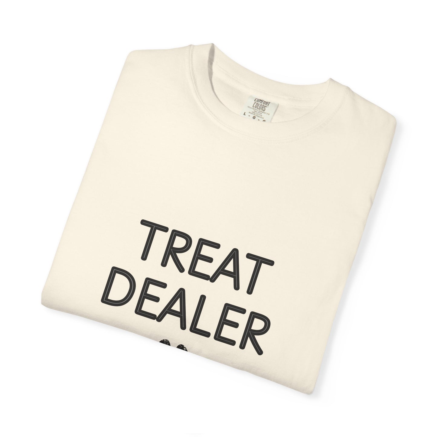 Treat Dealer T-Shirt — Funny Dog Lover Tee with Paw Print