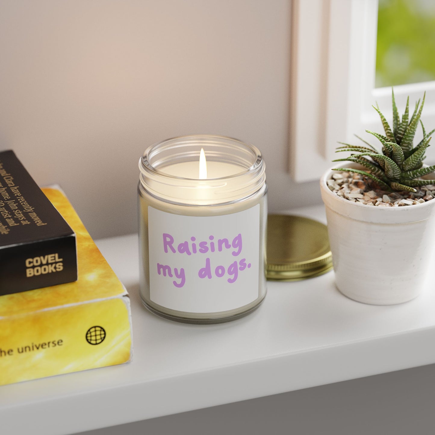 Raising My Dogs Scented Candle — Coconut Apricot Wax (4oz & 9oz)