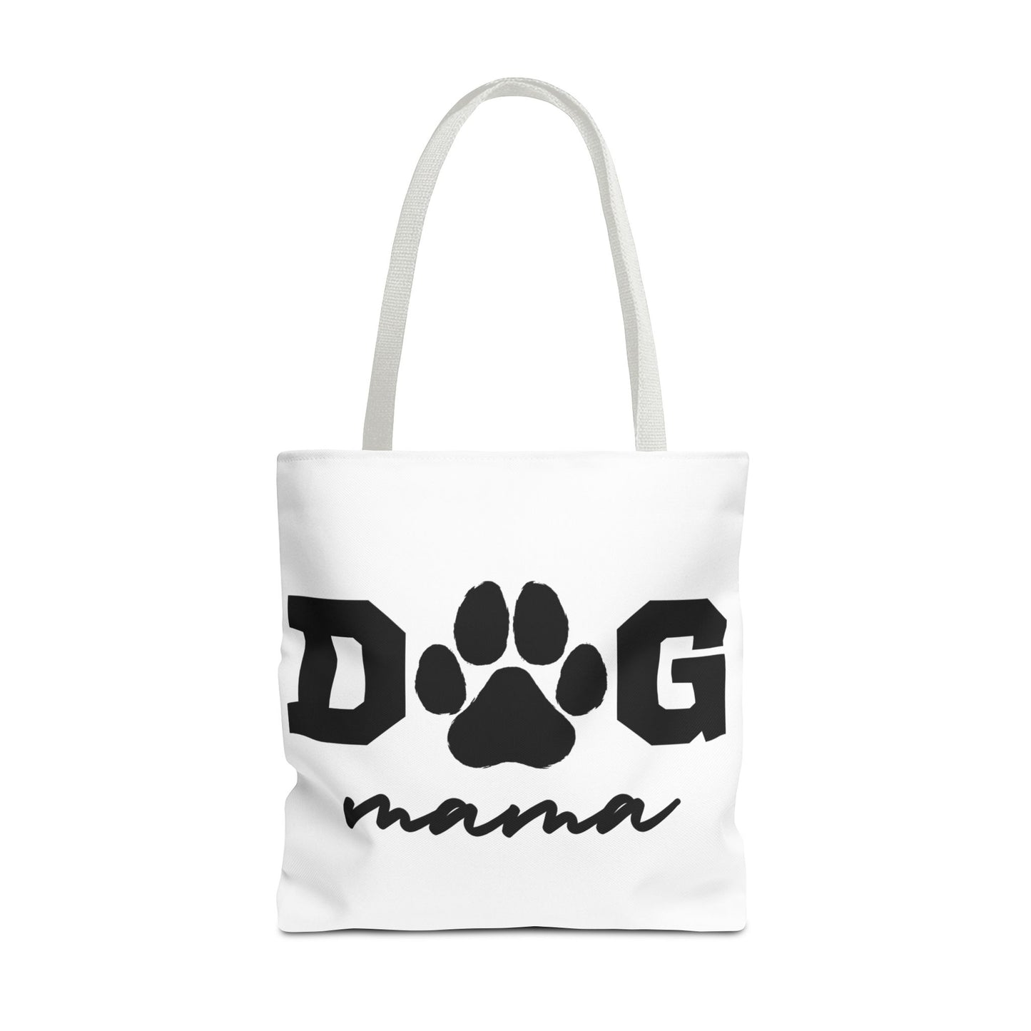 Dog Mama Tote Bag — Paw Print Canvas Tote for Pet Moms