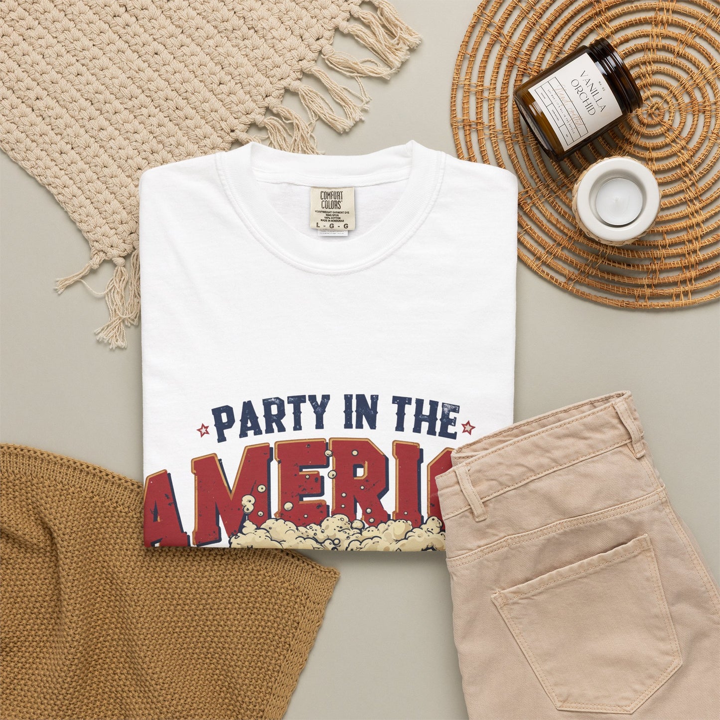 Party in the America T-Shirt – Patriotic Beer Graphic Tee