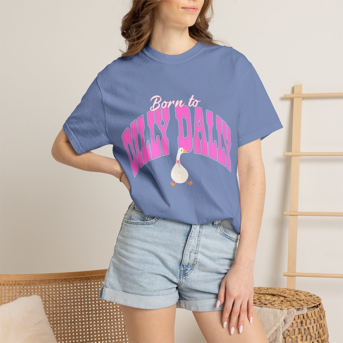 Dilly Dally Pink Arch Graphic Tee