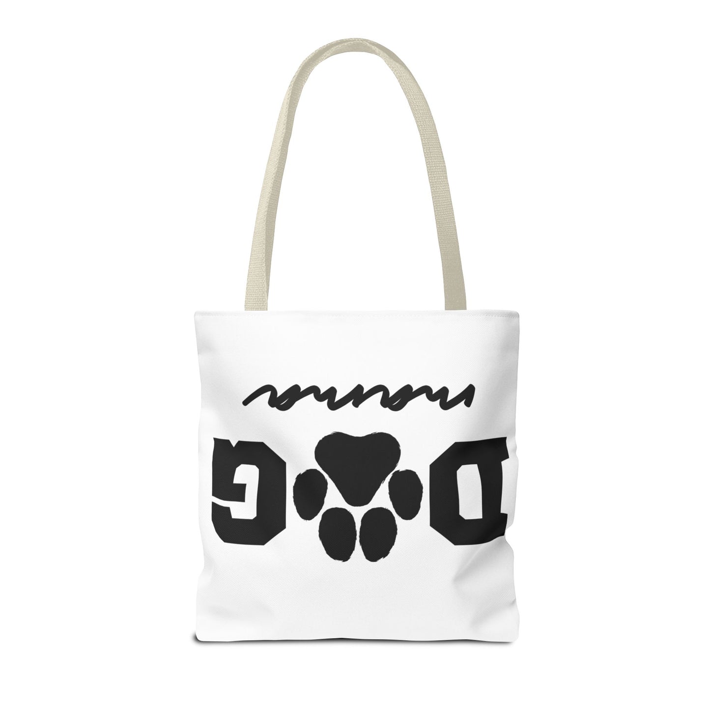 Dog Mama Tote Bag — Paw Print Canvas Tote for Pet Moms