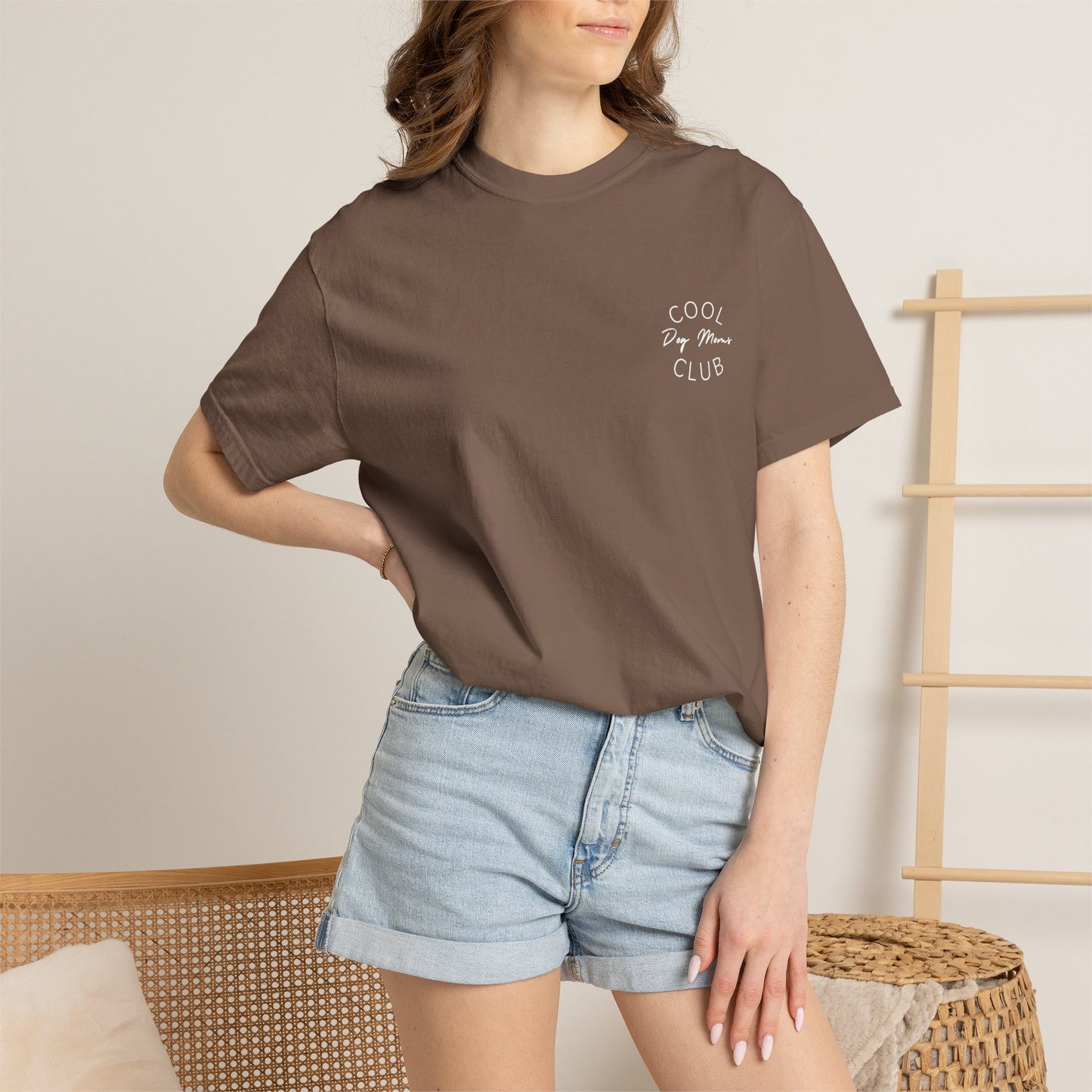 Cool Dog Moms Club T-Shirt — White Print