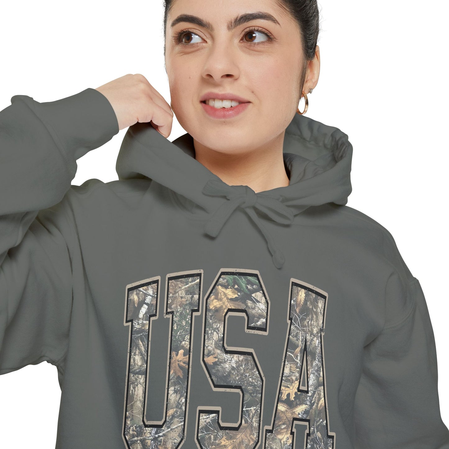 USA Camo Hoodie — Military-Inspired Patriotic Pullover