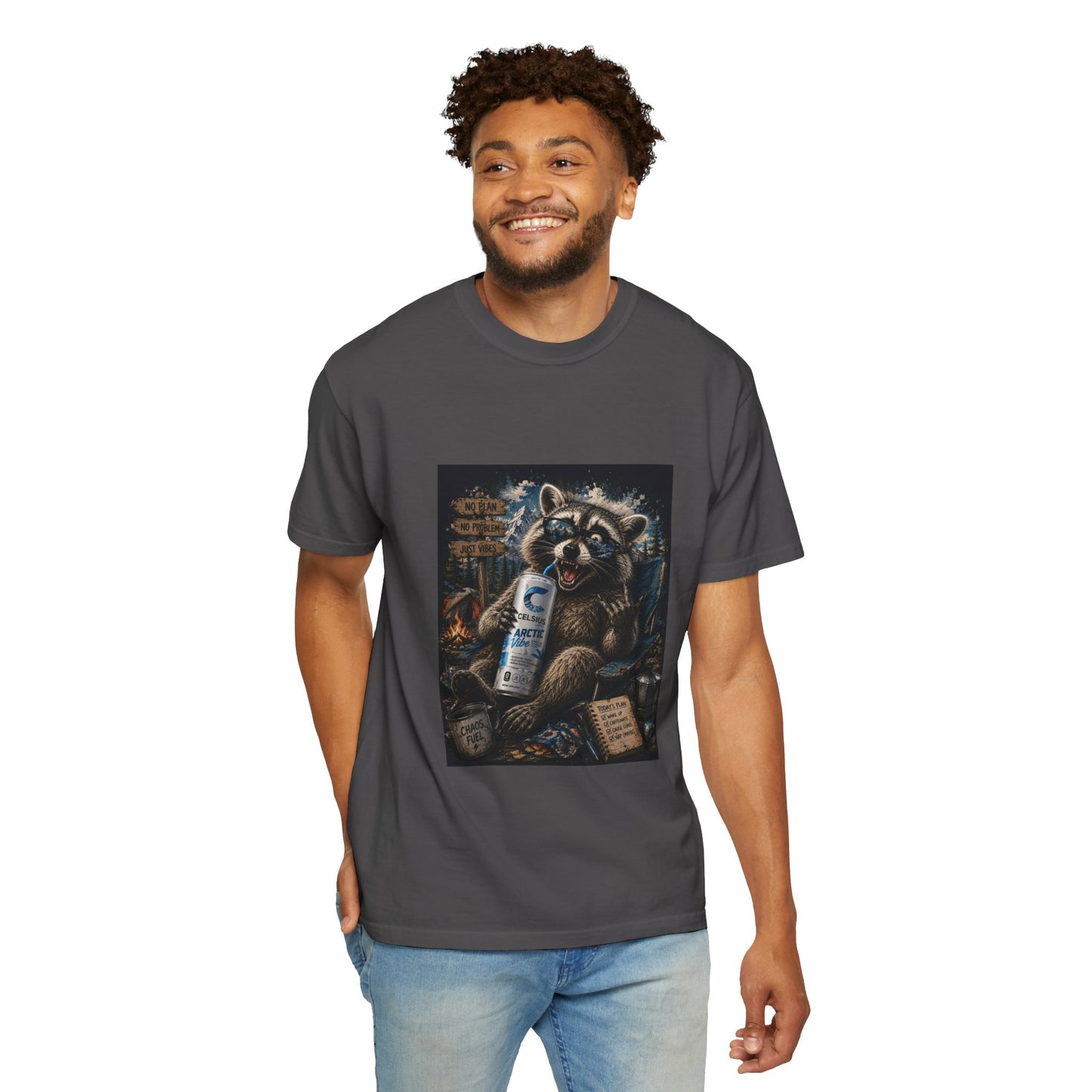 Raccoon Mischief Graphic T-Shirt — Arctic Vibe Celsius