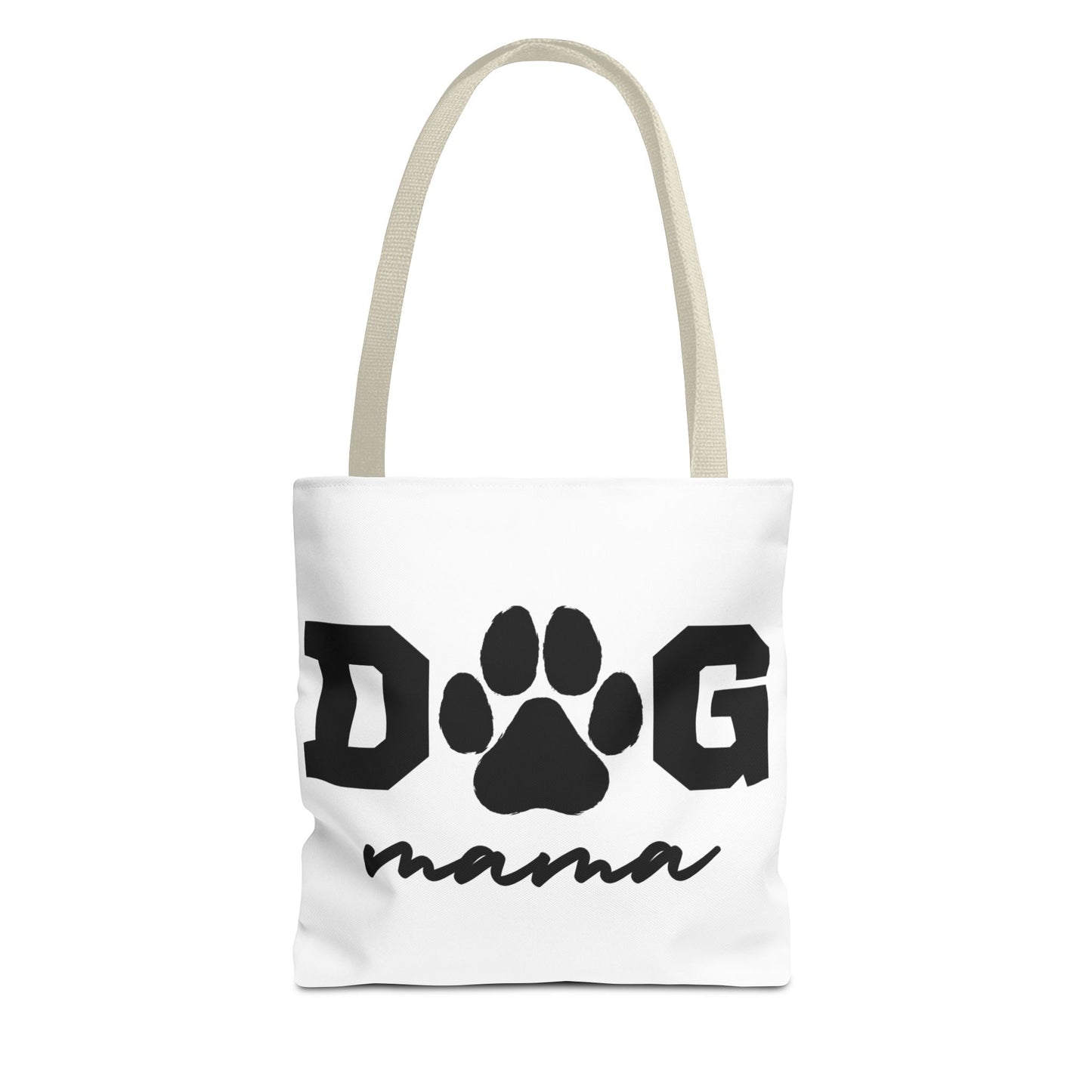 Dog Mama Tote Bag — Paw Print Canvas Tote for Pet Moms