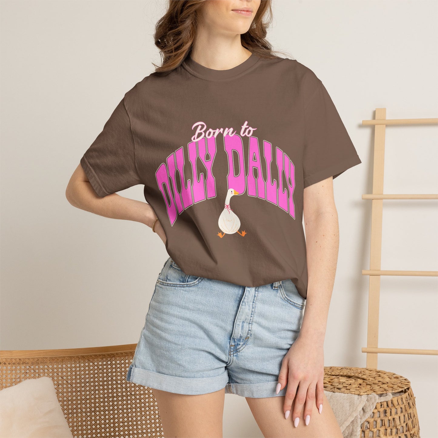 Dilly Dally Pink Arch Graphic Tee