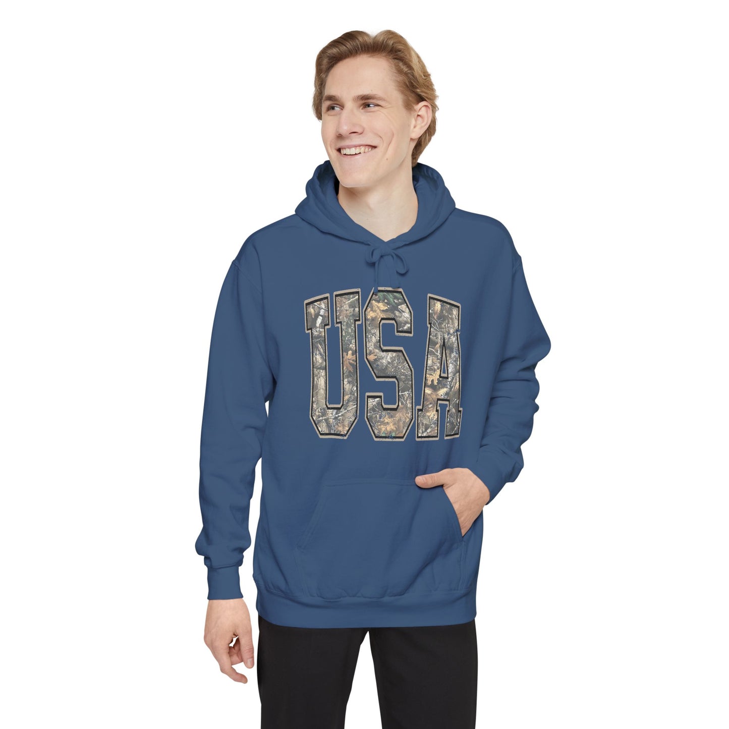 USA Camo Hoodie — Military-Inspired Patriotic Pullover