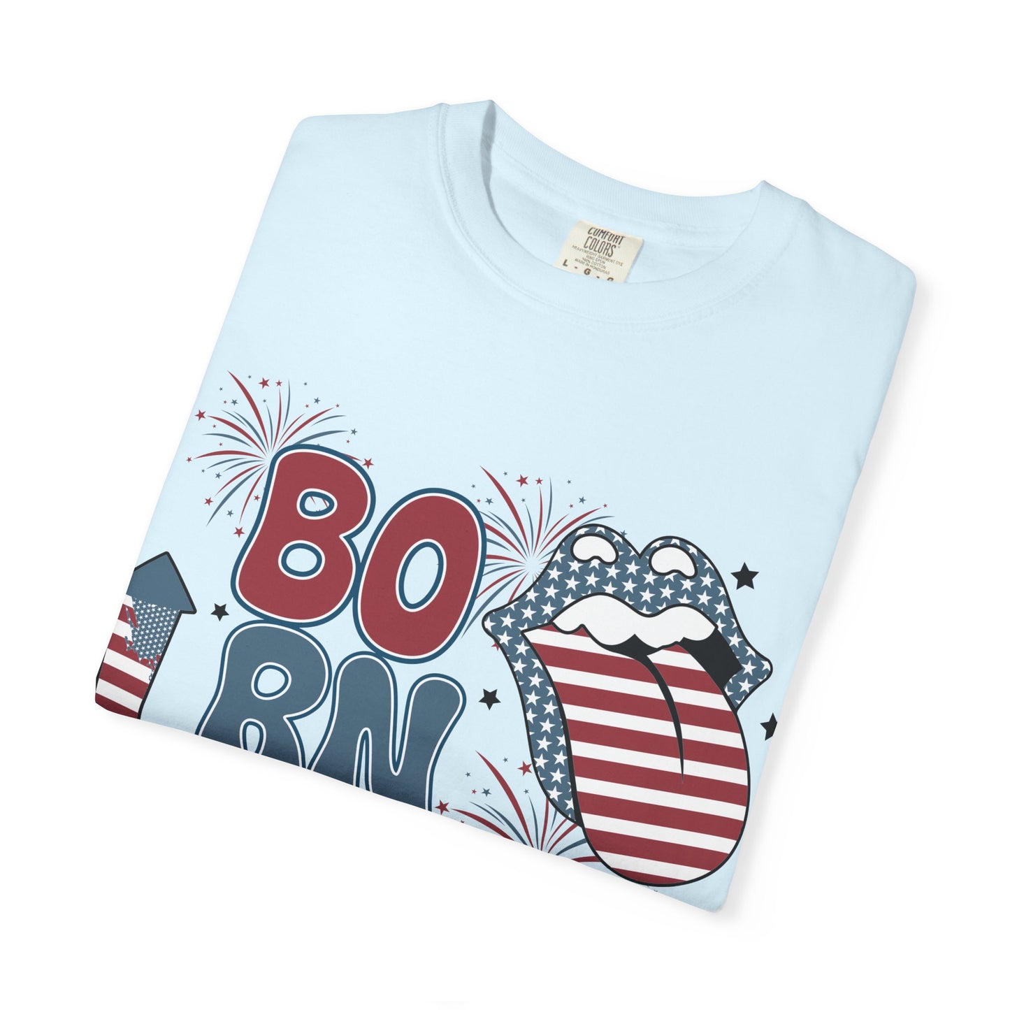 Born in the USA Patriotic T-Shirt — 4th of July American Flag Design