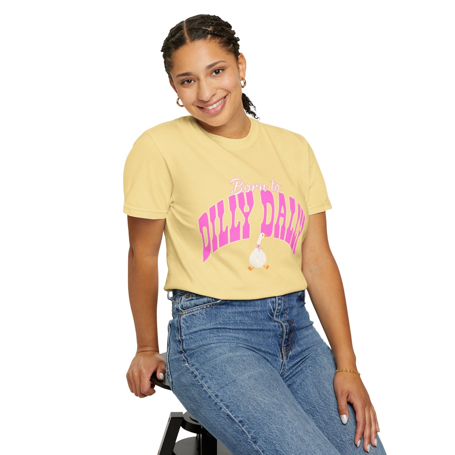 Dilly Dally Pink Arch Graphic Tee