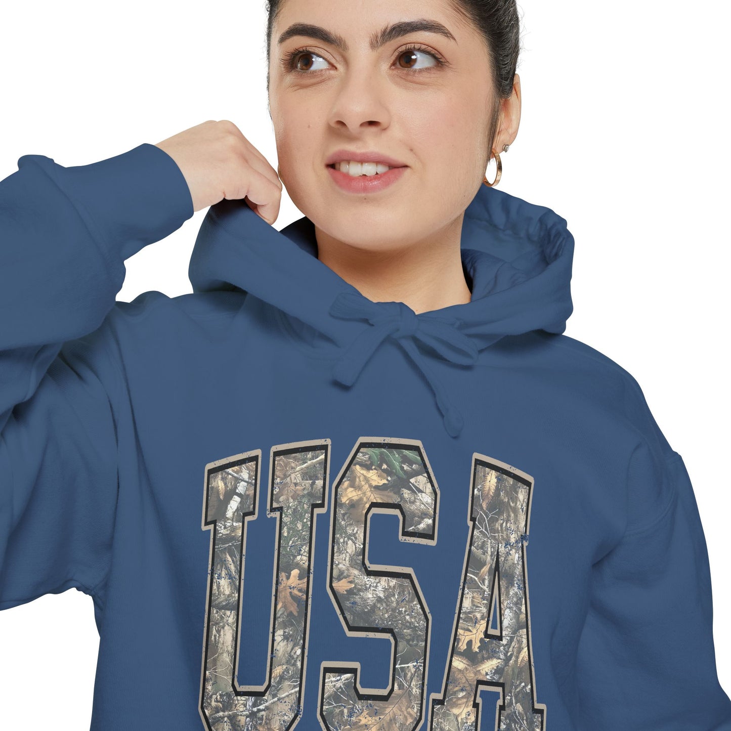 USA Camo Hoodie — Military-Inspired Patriotic Pullover