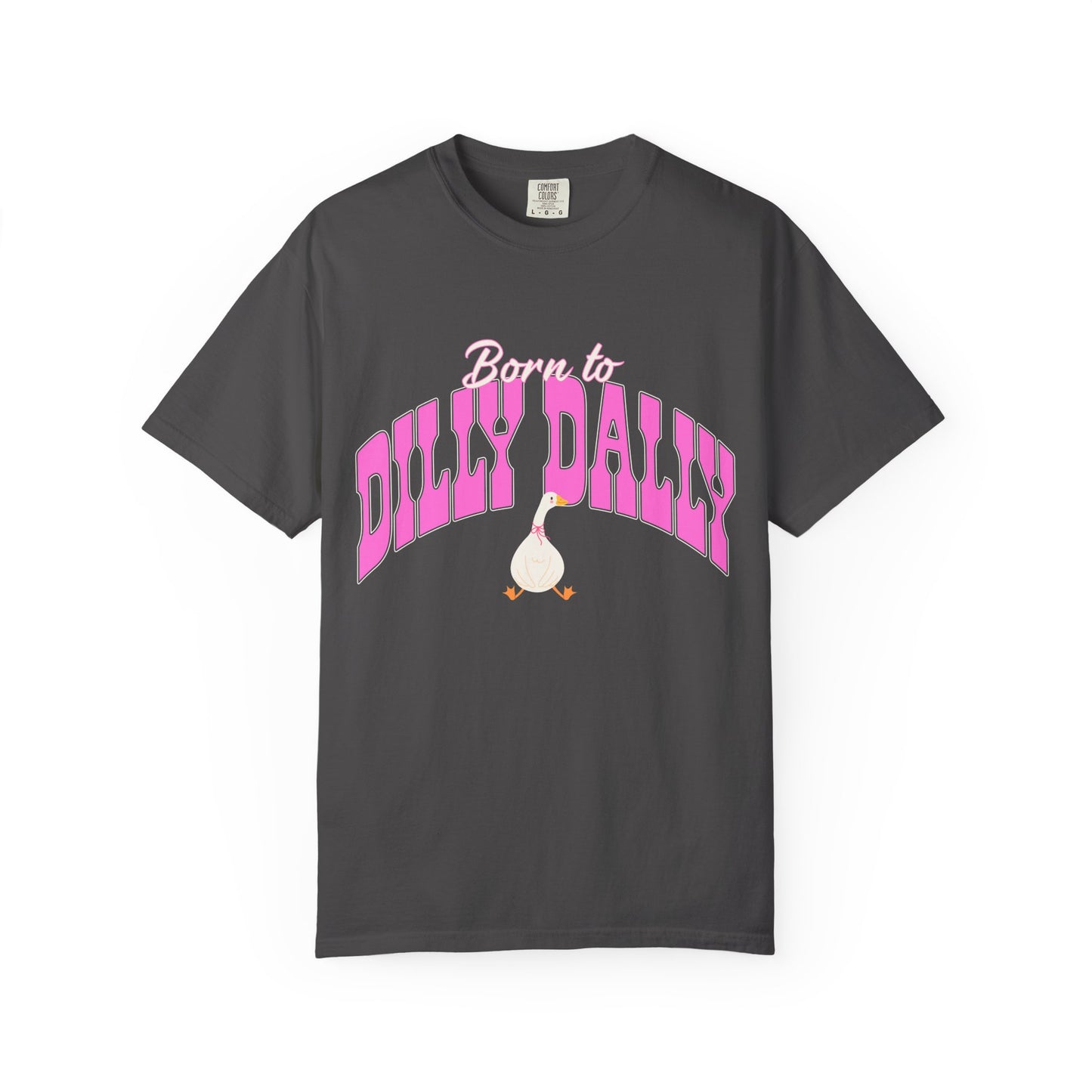 Dilly Dally Pink Arch Graphic Tee