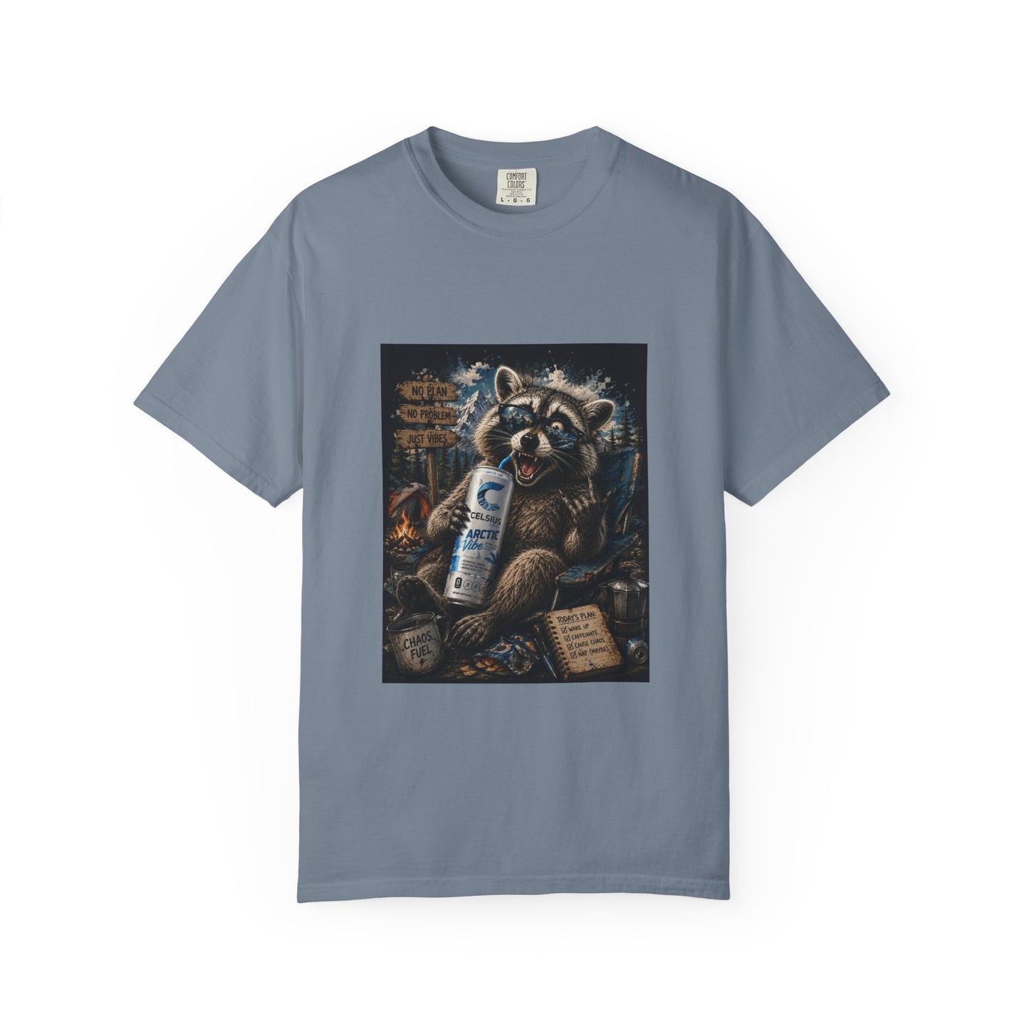 Raccoon Mischief Graphic T-Shirt — Arctic Vibe Celsius