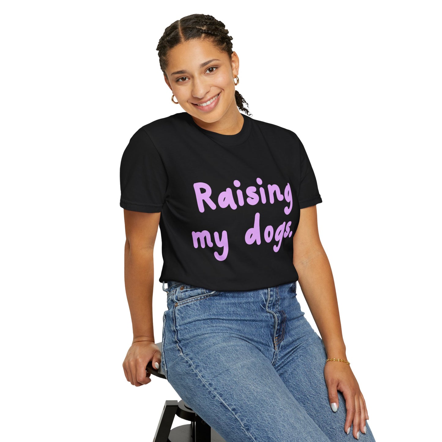 Raising My Dogs T-Shirt — Cute Pastel Dog Mom Tee
