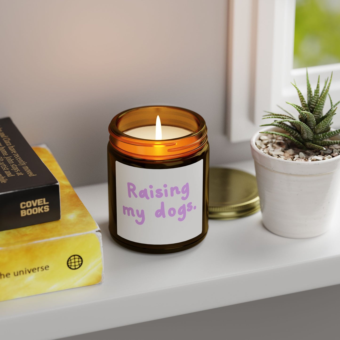Raising My Dogs Scented Candle — Coconut Apricot Wax (4oz & 9oz)