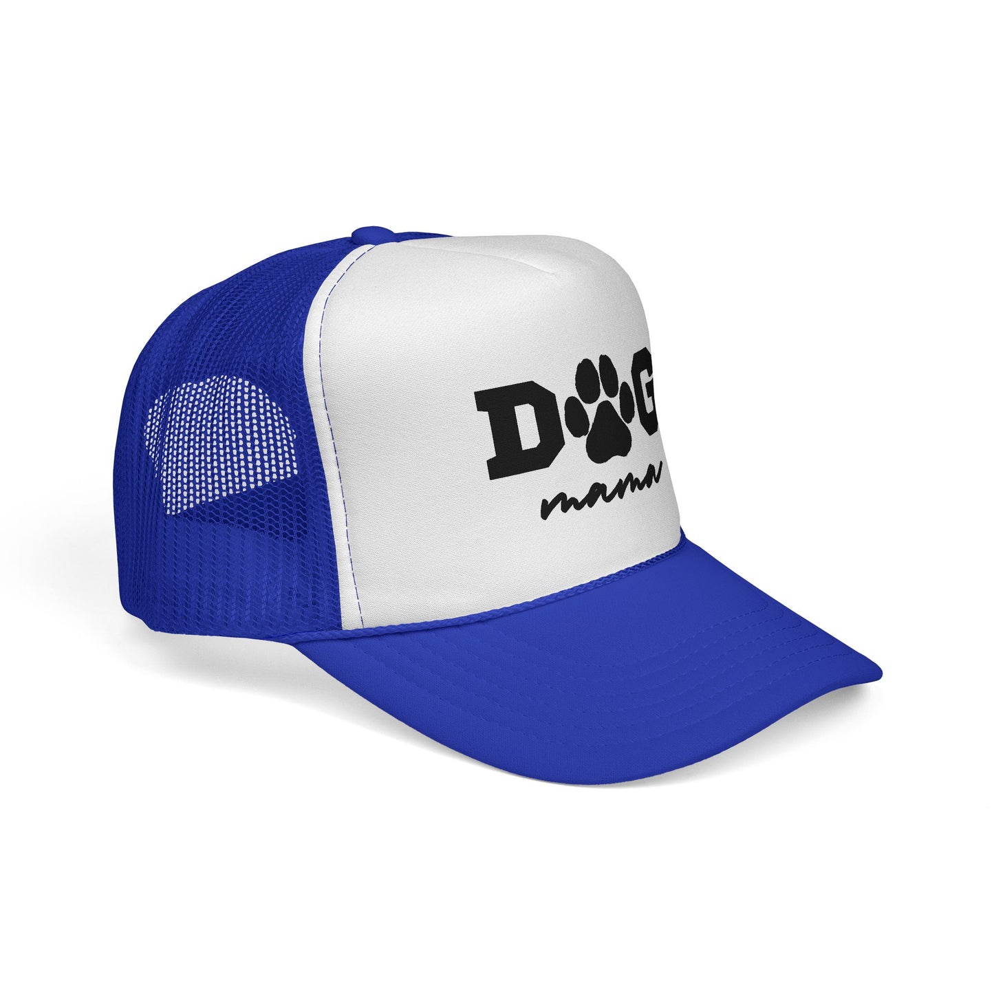 Dog Mama Trucker Hat – Paw Print Mesh Cap for Dog Lovers