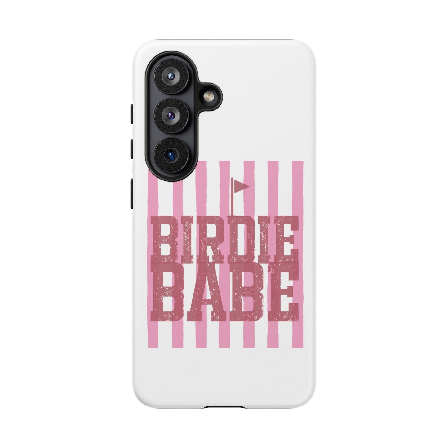 Birdie Babe Phone Case — Pink Striped Golf iPhone Case