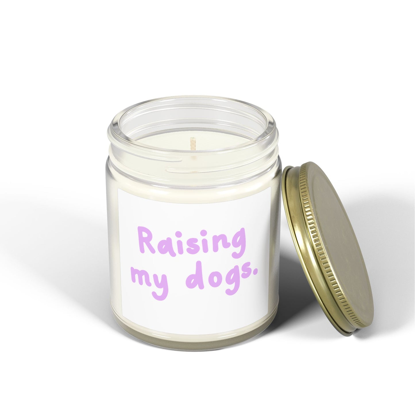 Raising My Dogs Scented Candle — Coconut Apricot Wax (4oz & 9oz)