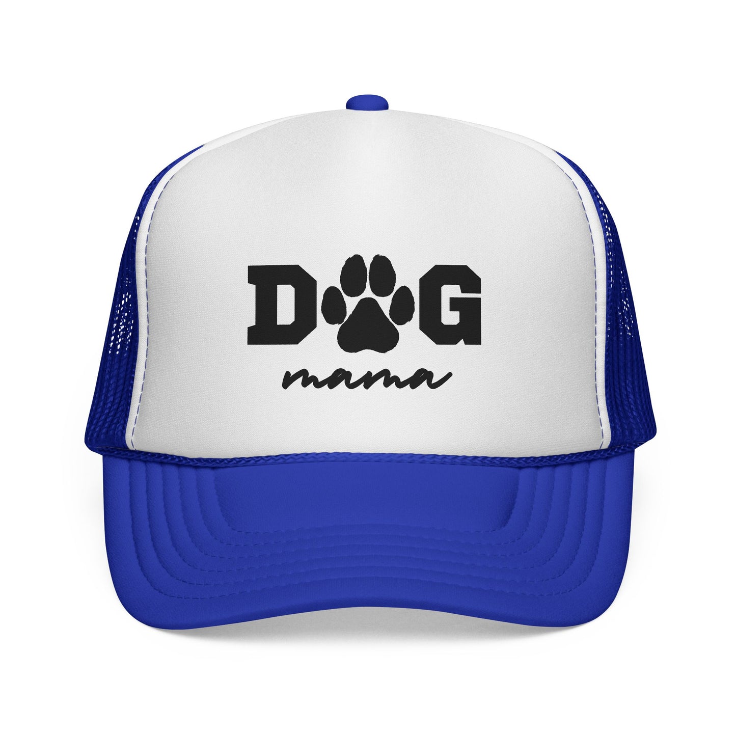 Dog Mama Trucker Hat – Paw Print Mesh Cap for Dog Lovers