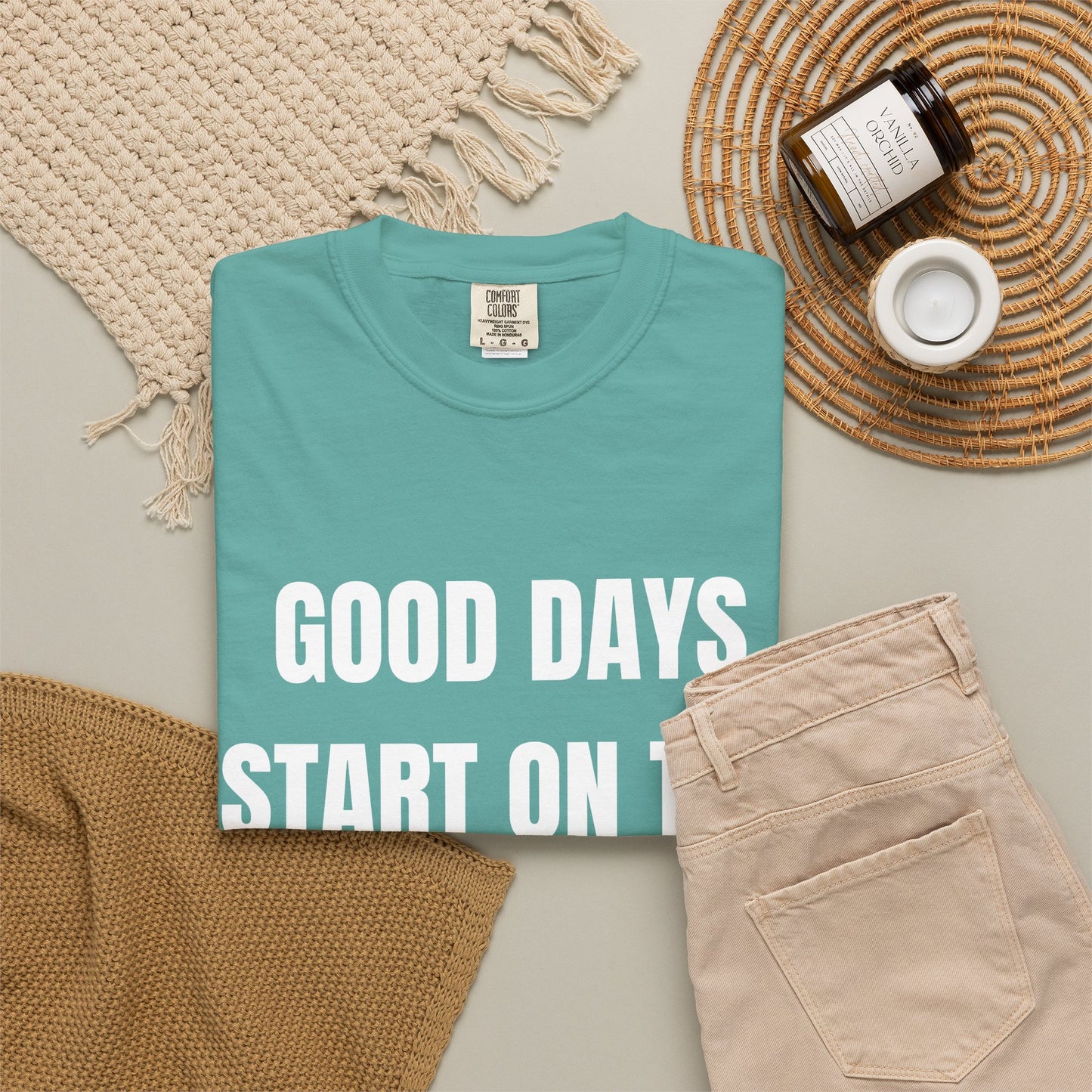 Good Days Start on the Green- Golf Tee