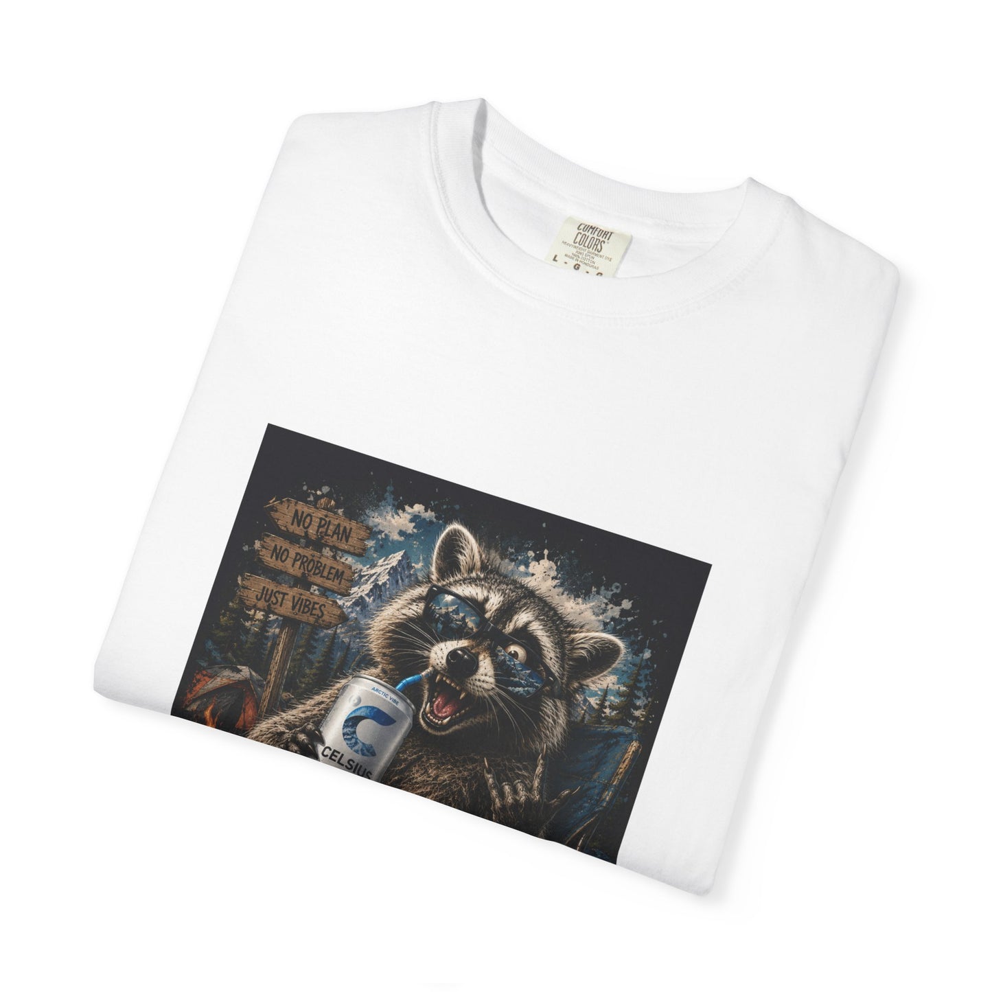 Raccoon Mischief Graphic T-Shirt — Arctic Vibe Celsius