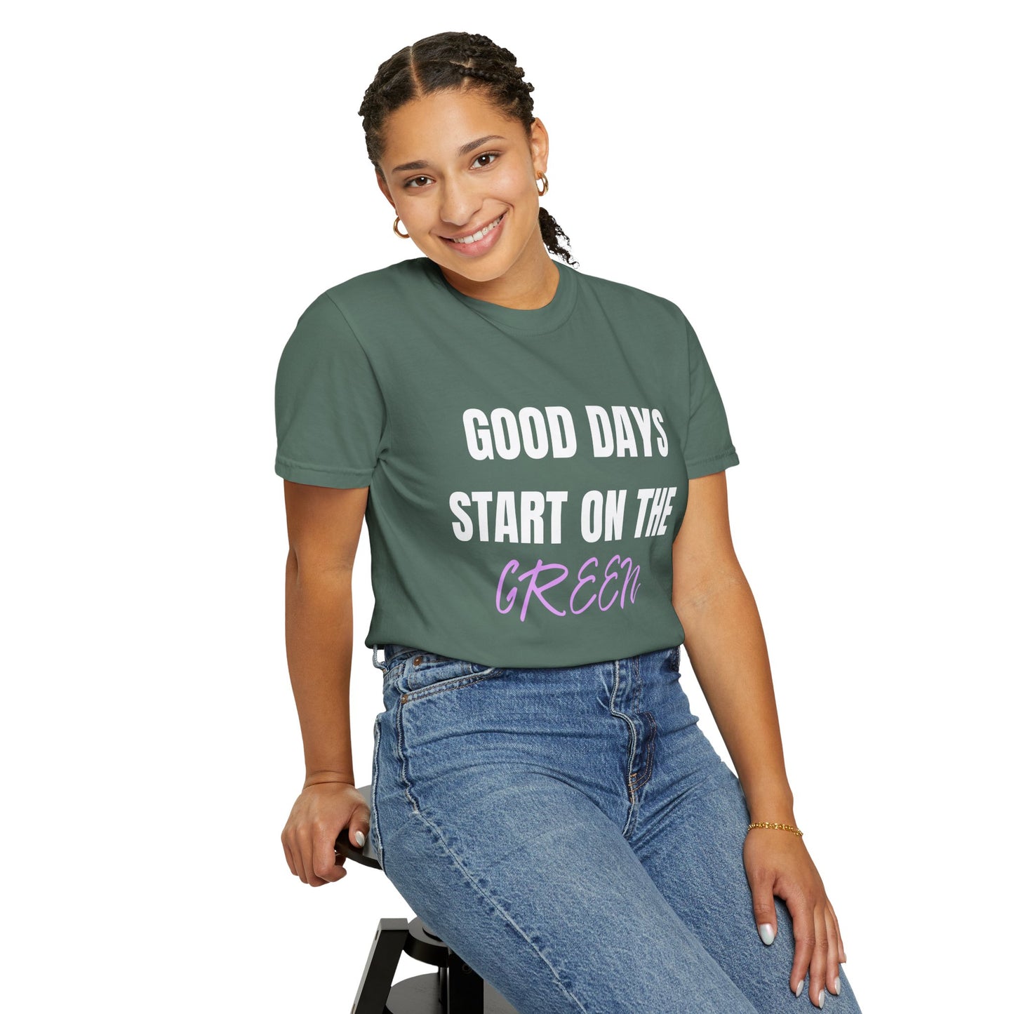 Good Days Start on the Green- Golf Tee