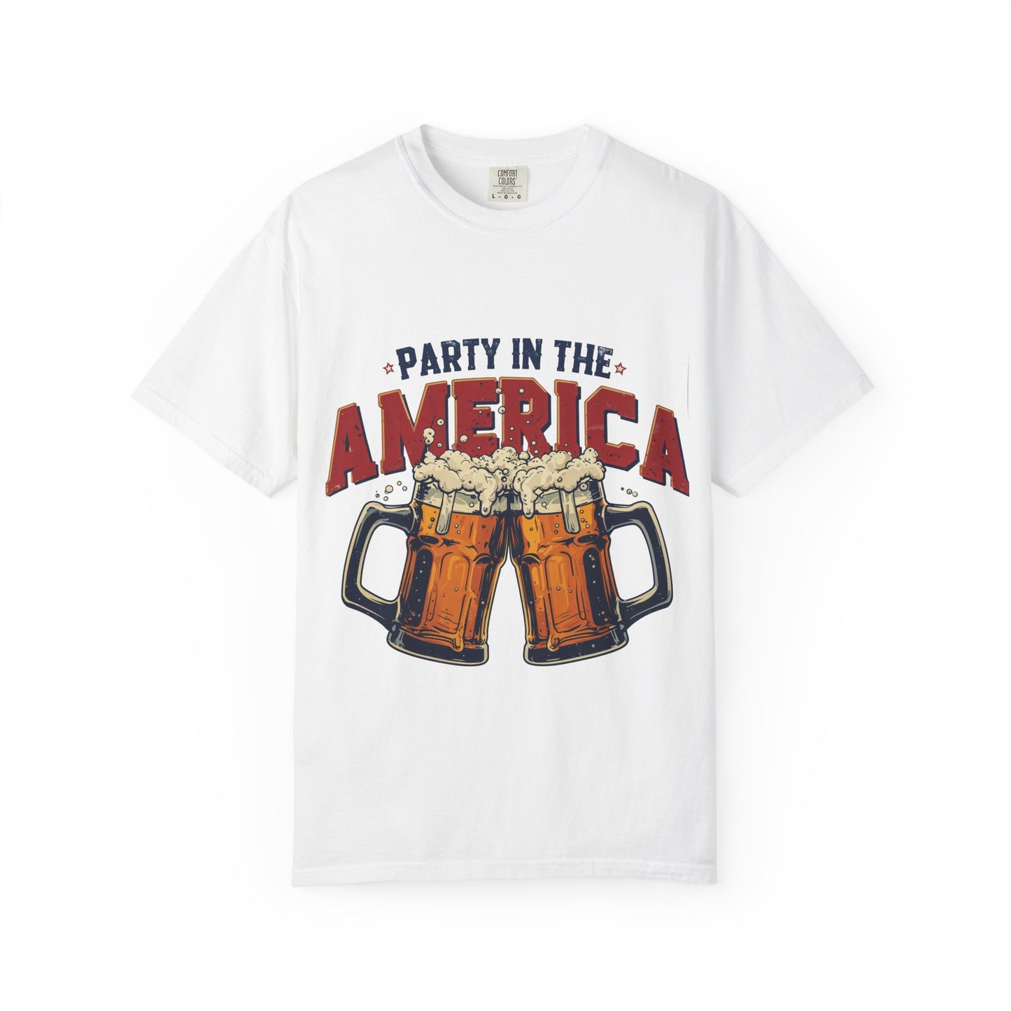Party in the America T-Shirt – Patriotic Beer Graphic Tee