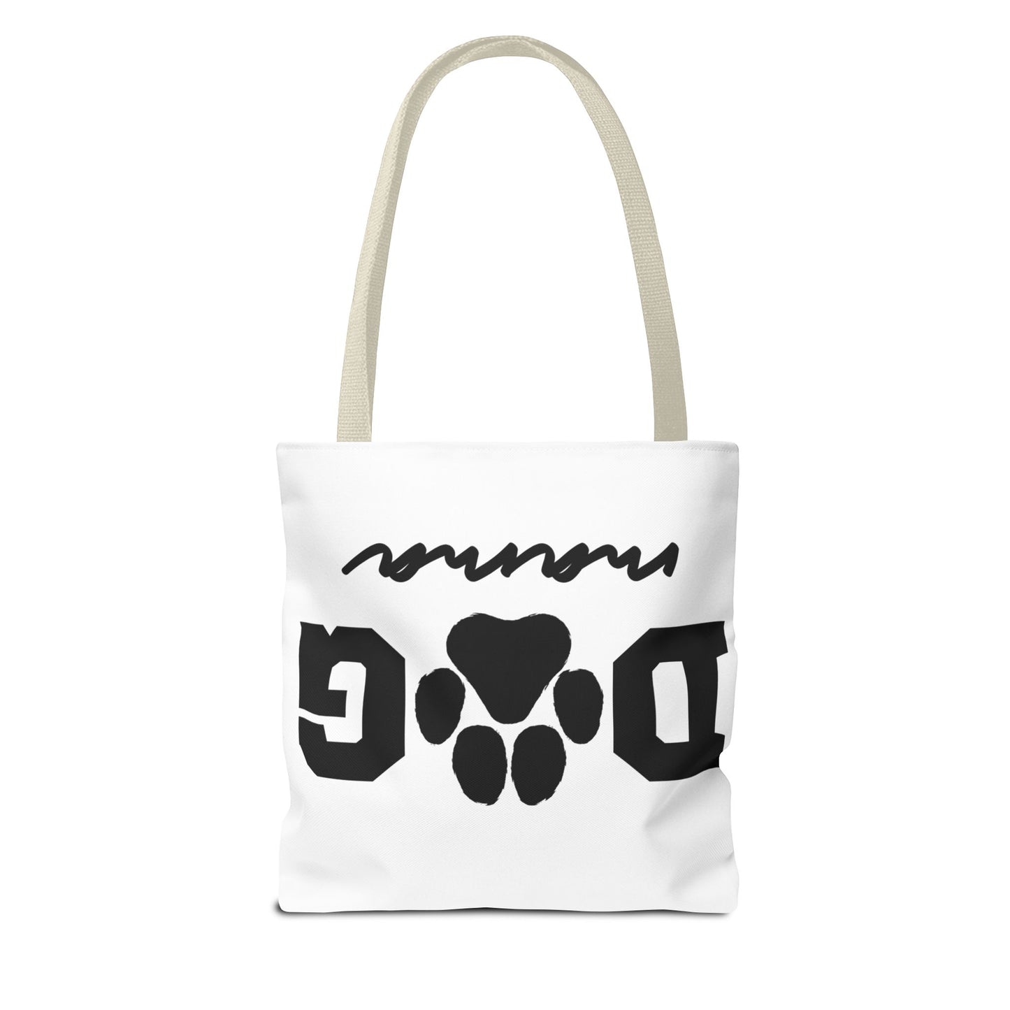 Dog Mama Tote Bag — Paw Print Canvas Tote for Pet Moms