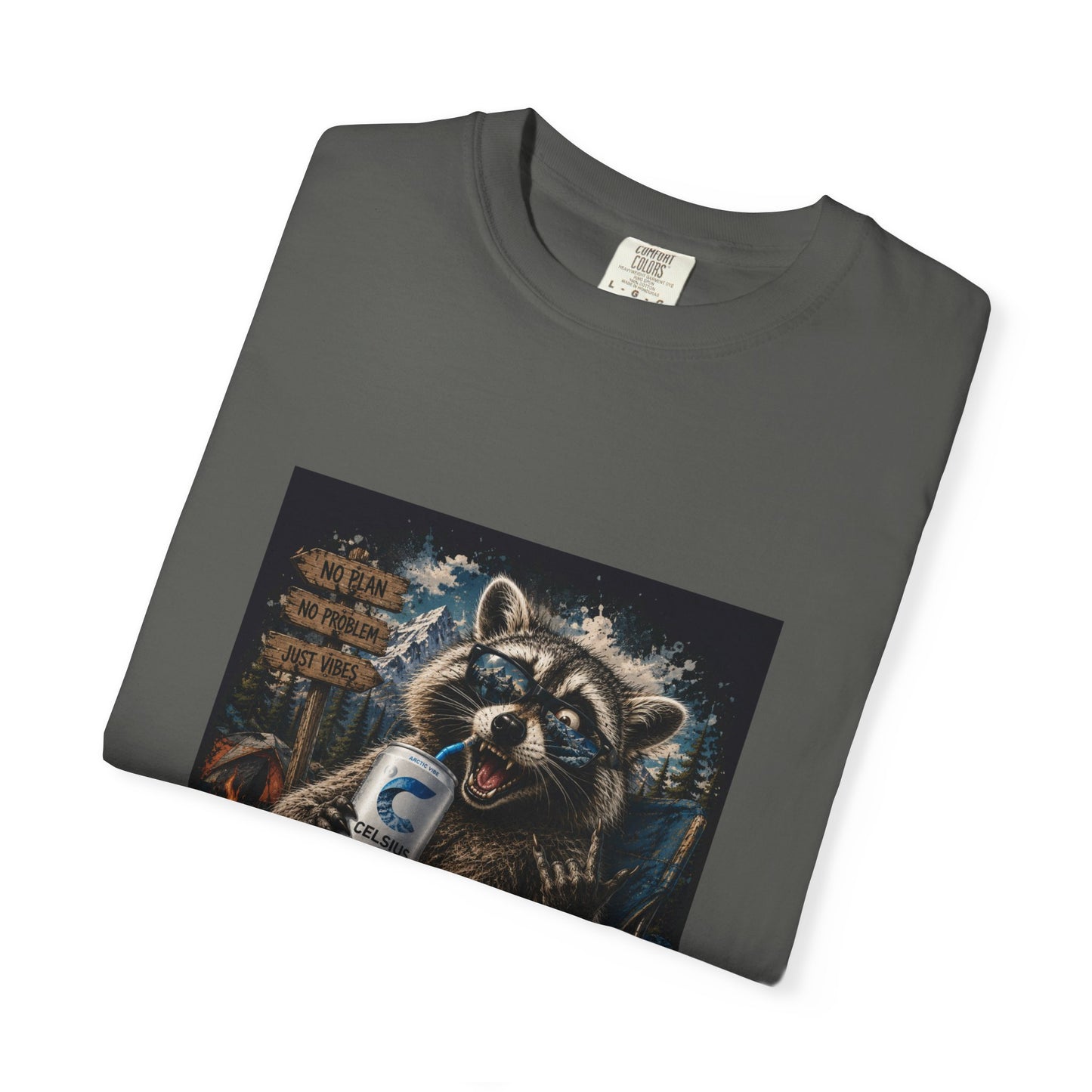 Raccoon Mischief Graphic T-Shirt — Arctic Vibe Celsius
