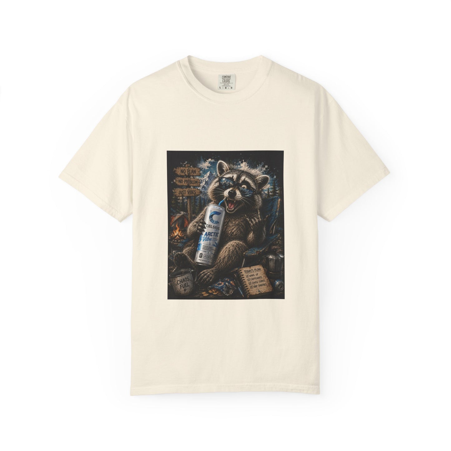 Raccoon Mischief Graphic T-Shirt — Arctic Vibe Celsius