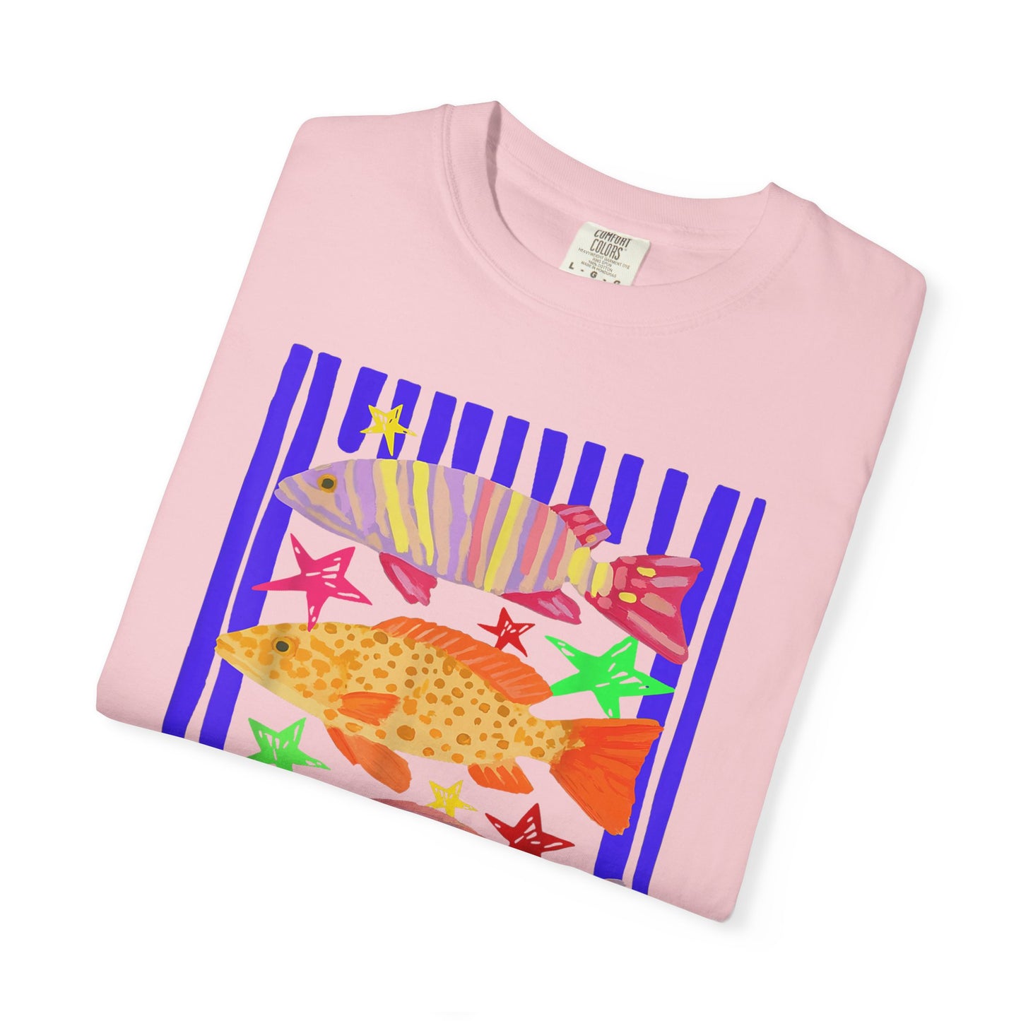 Tropical Fish Graphic T‑Shirt — Colorful Surf & Sea Life Tee