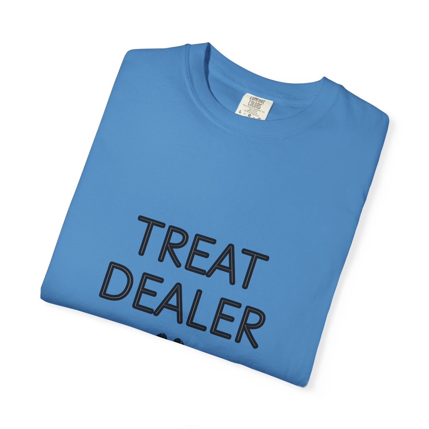 Treat Dealer T-Shirt — Funny Dog Lover Tee with Paw Print